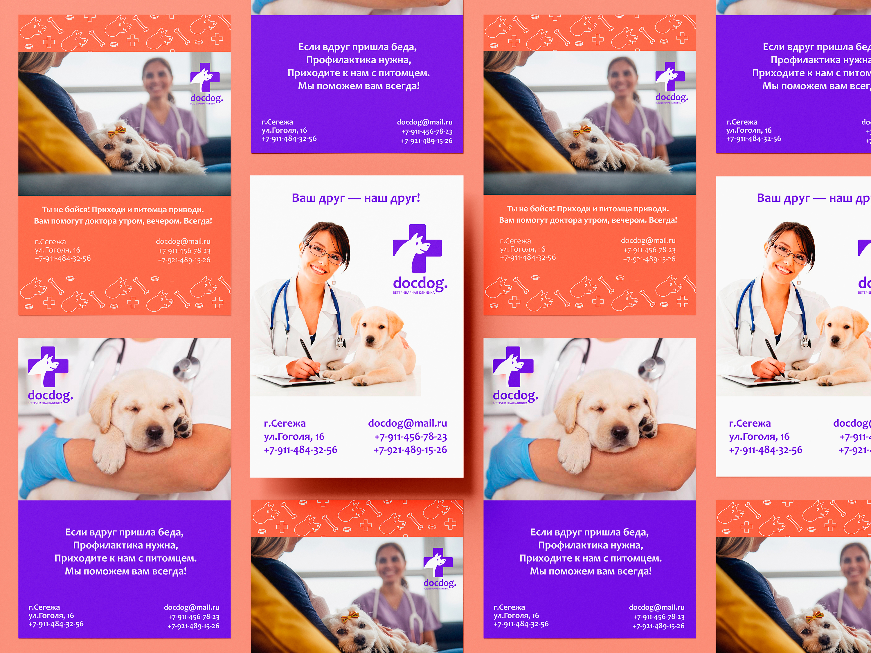 docdog. Разработка логотипа для ветеринарной клиники. — Изображение №6 — Брендинг на Dprofile