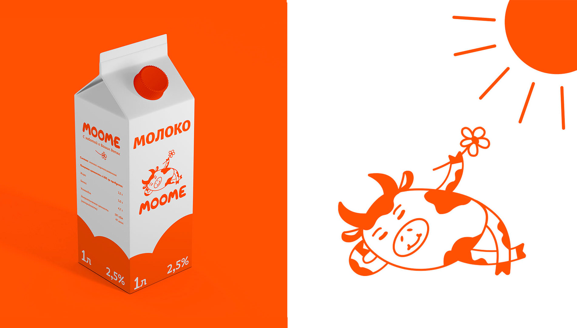 MOOME—линейка детской молочной продукции. — Изображение №4 — Графика на Dprofile