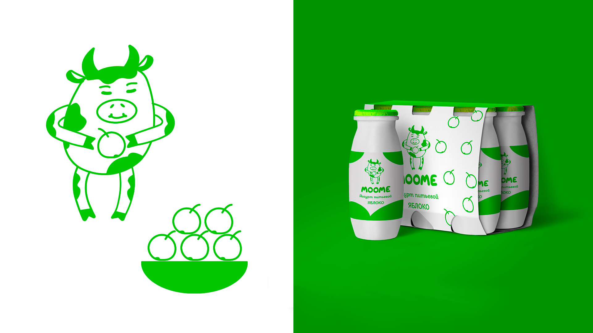 MOOME—линейка детской молочной продукции. — Изображение №5 — Графика на Dprofile