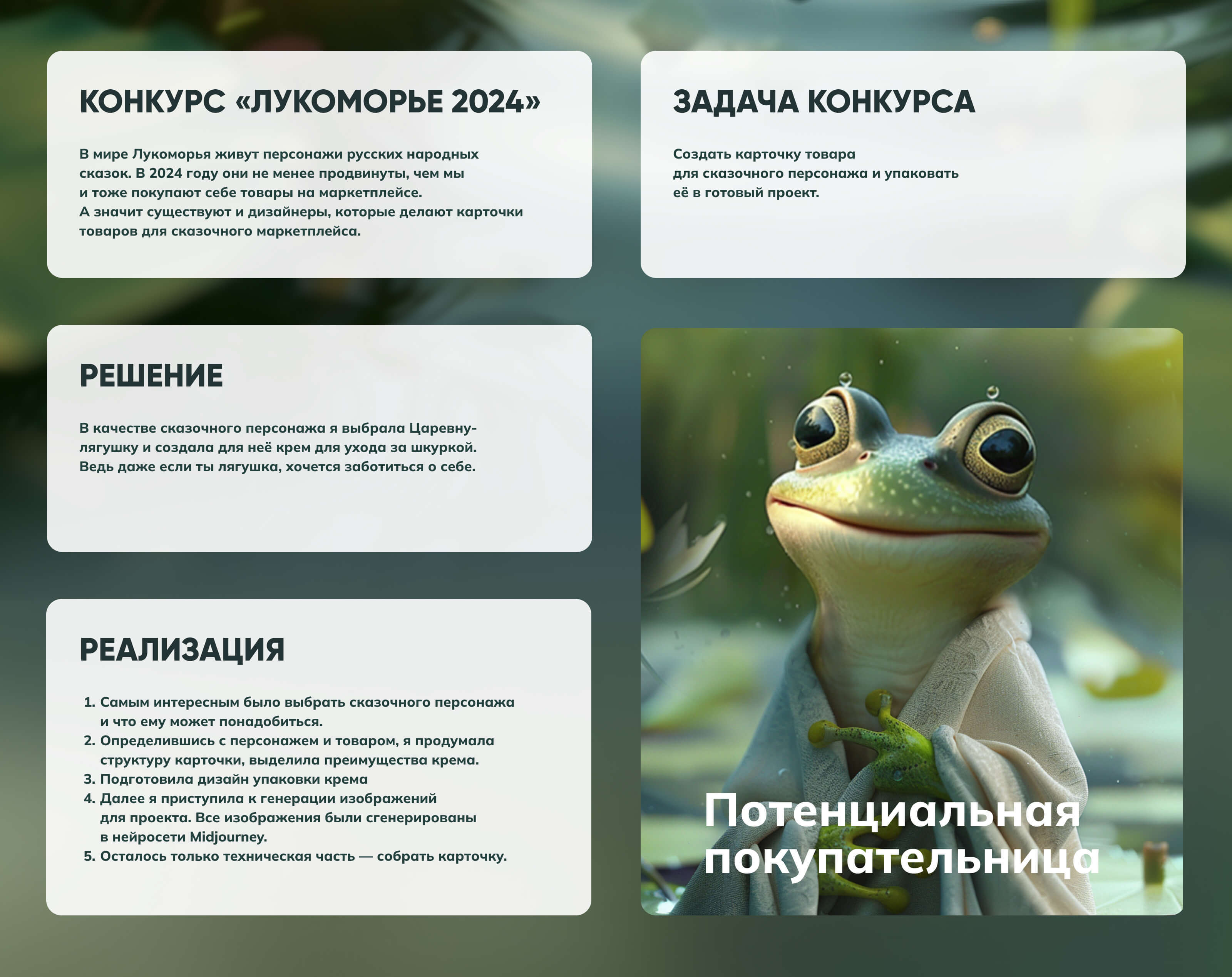 Дизайн карточки для конкурса «Лукоморье 2024» — Изображение №2 — Графика на Dprofile
