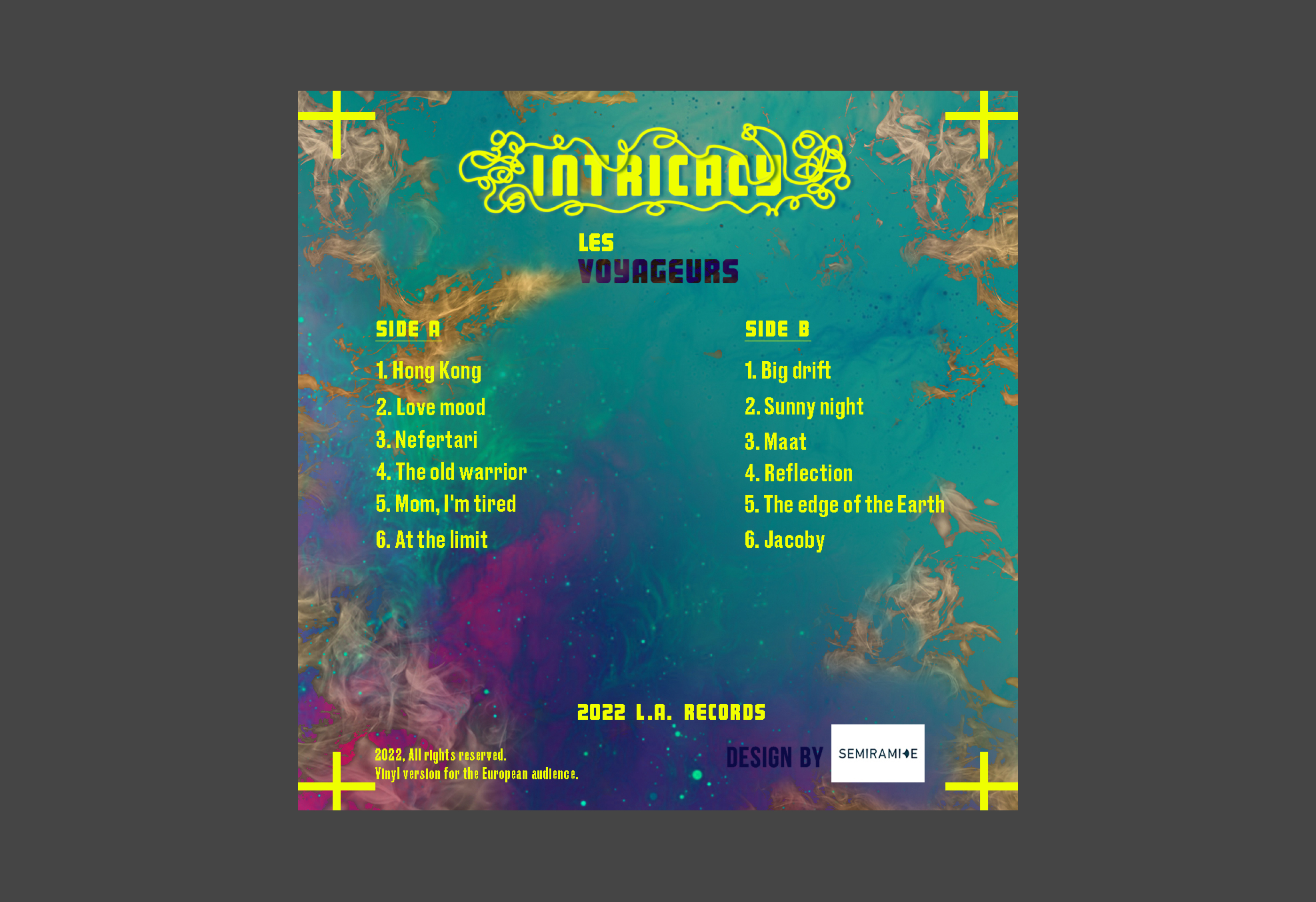 LES VOYAGEURS vinyl cover — Изображение №3 — Графика на Dprofile