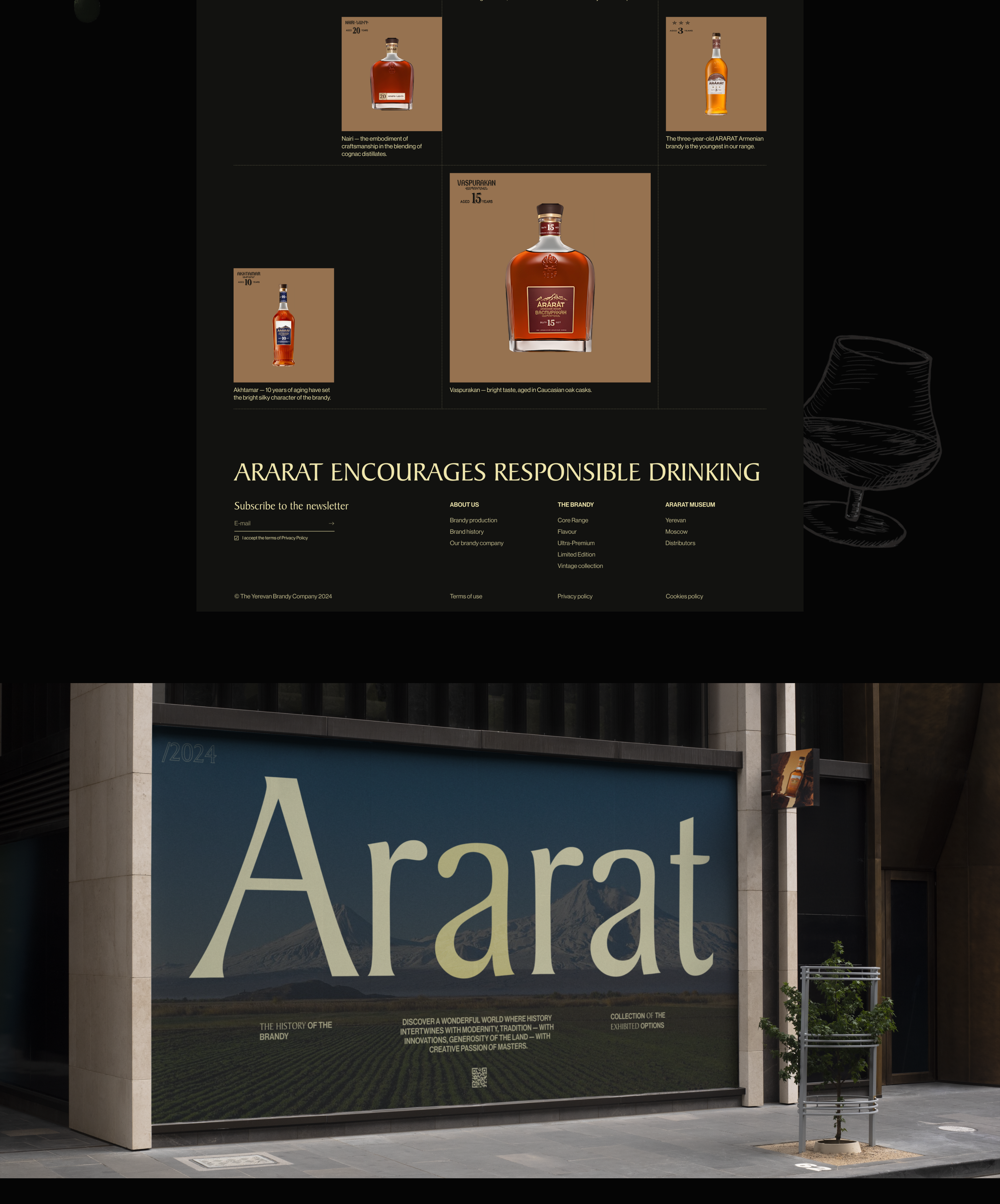 ARARAT BRANDY | Website — Изображение №5 — Интерфейсы, Брендинг на Dprofile