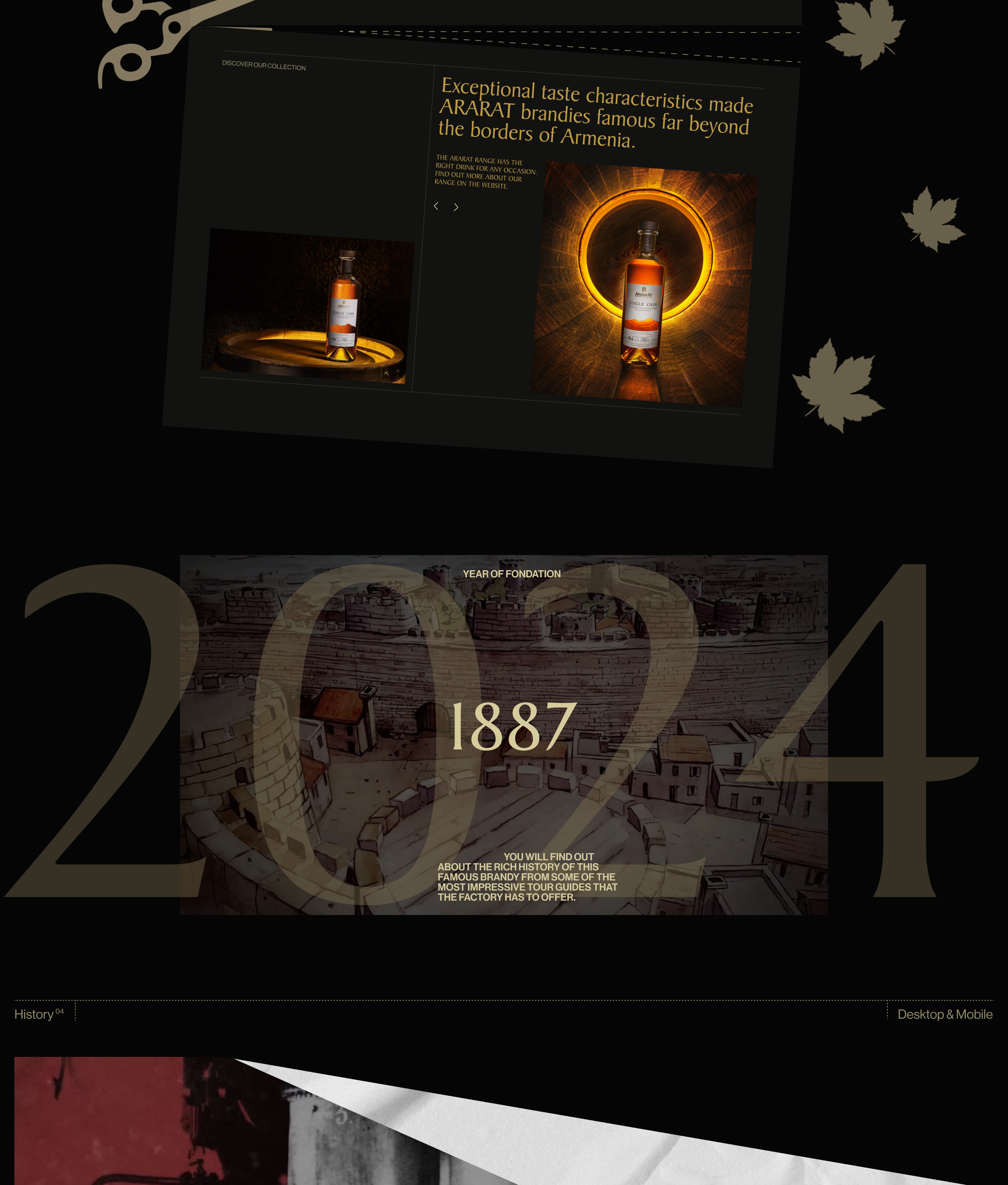 ARARAT BRANDY | Website — Изображение №7 — Интерфейсы, Брендинг на Dprofile