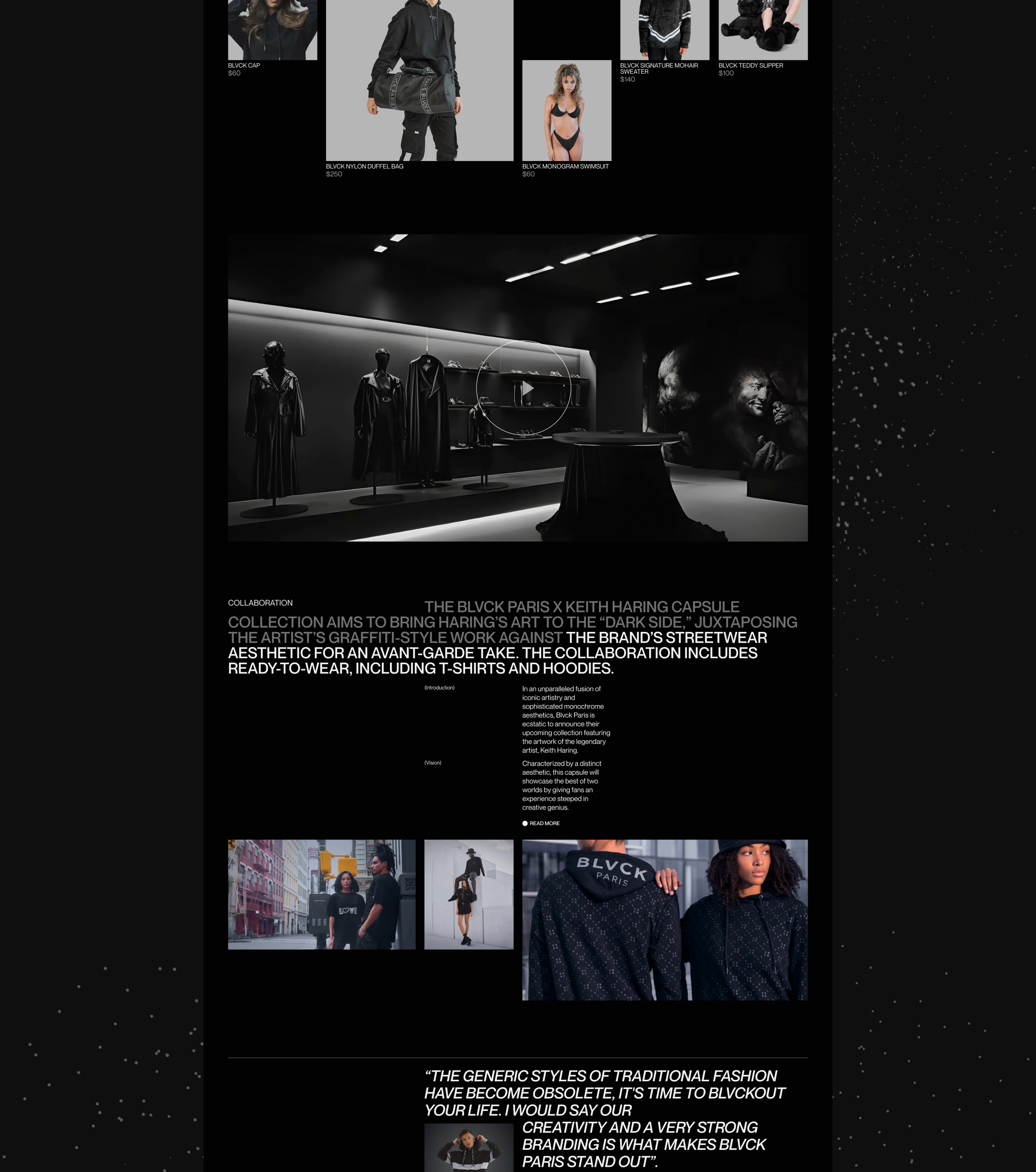 Blvck Paris | E-commerce Redesign — Изображение №4 — Интерфейсы, Брендинг на Dprofile