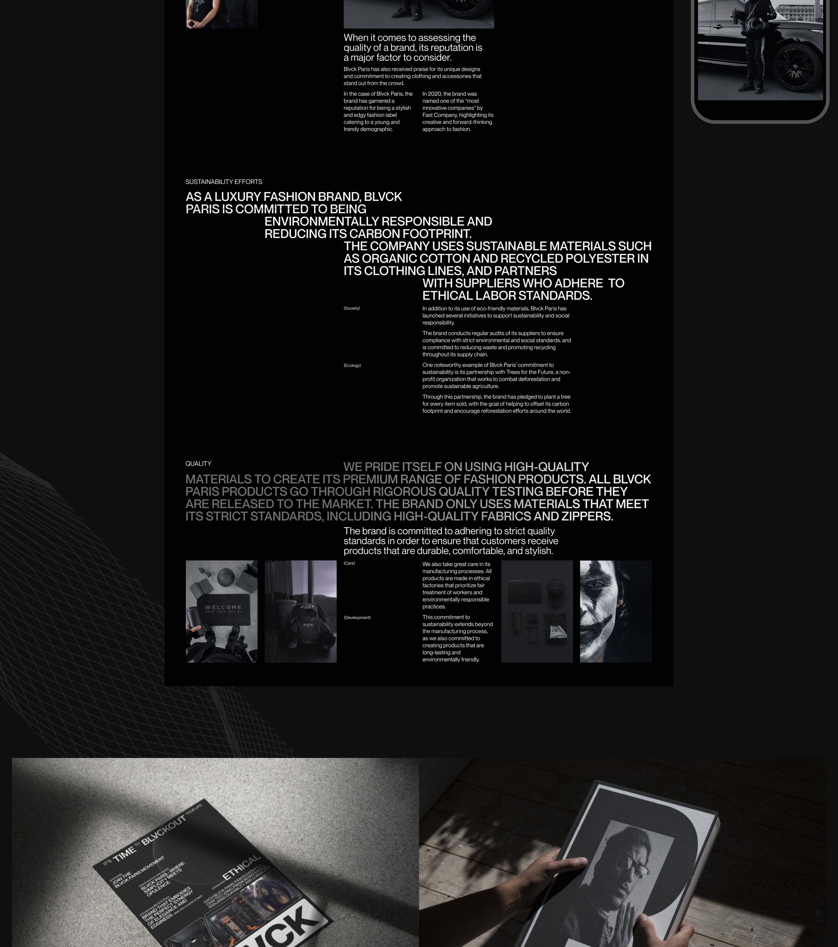 Blvck Paris | E-commerce Redesign — Изображение №12 — Интерфейсы, Брендинг на Dprofile