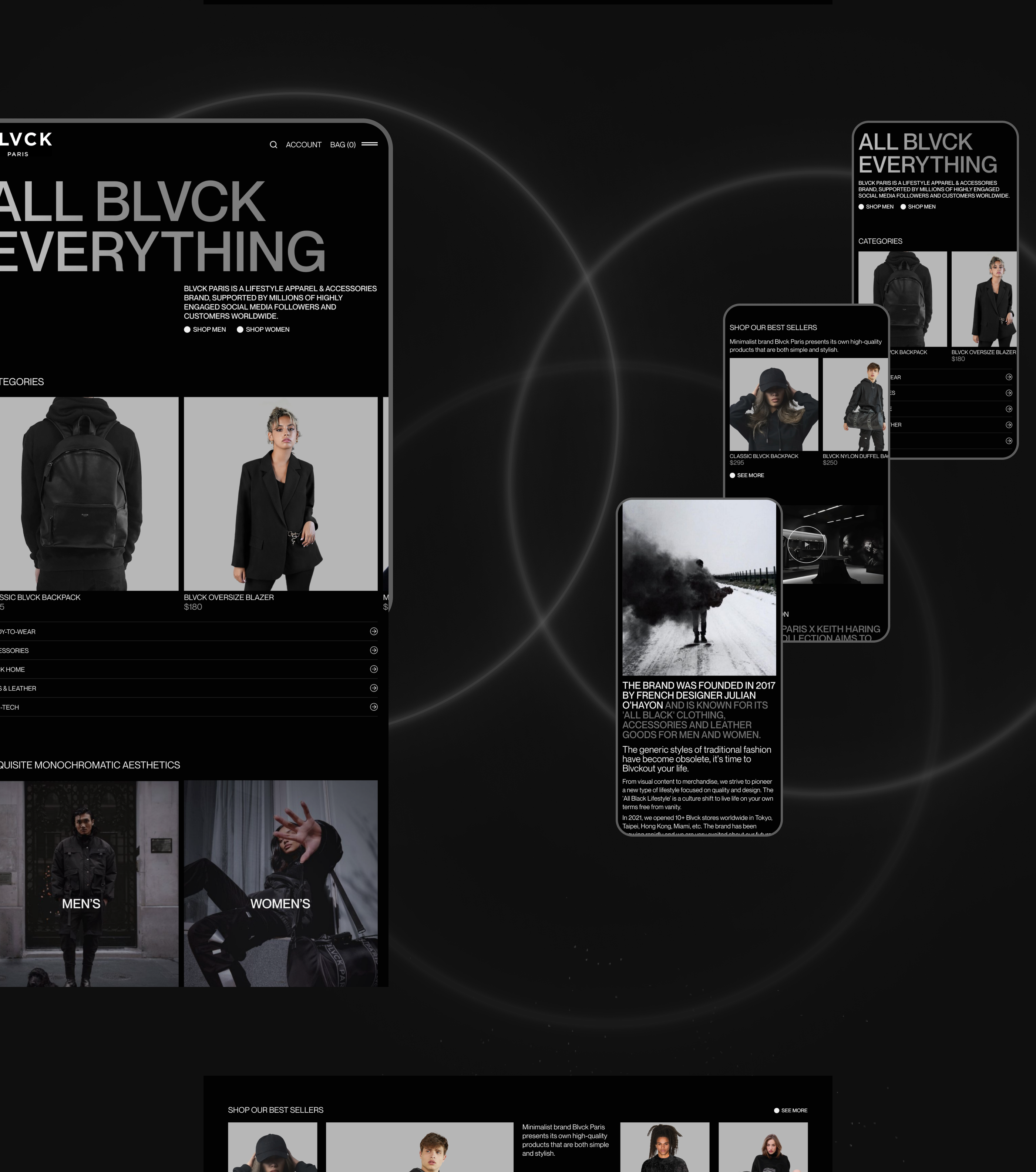 Blvck Paris | E-commerce Redesign — Изображение №3 — Интерфейсы, Брендинг на Dprofile
