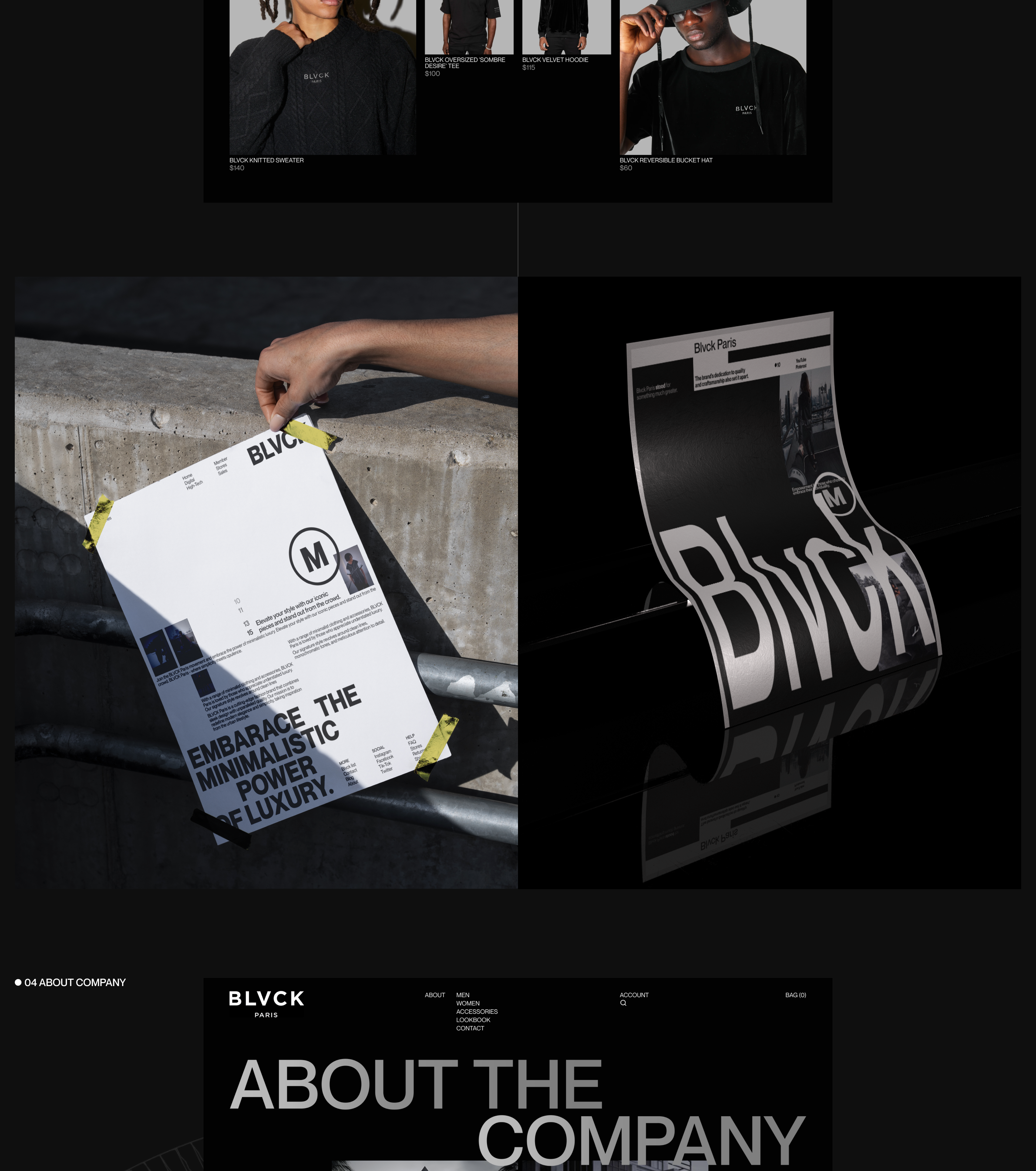 Blvck Paris | E-commerce Redesign — Изображение №9 — Интерфейсы, Брендинг на Dprofile