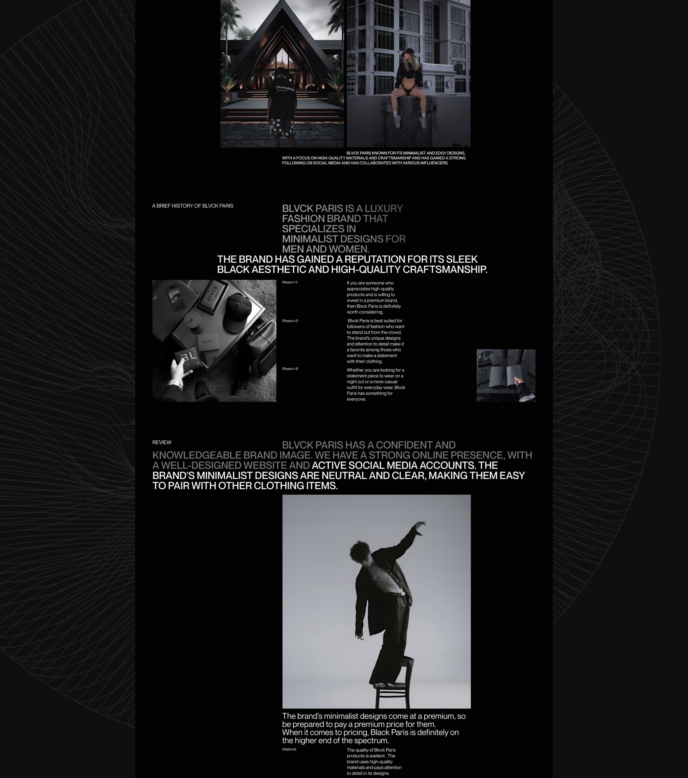 Blvck Paris | E-commerce Redesign — Изображение №10 — Интерфейсы, Брендинг на Dprofile