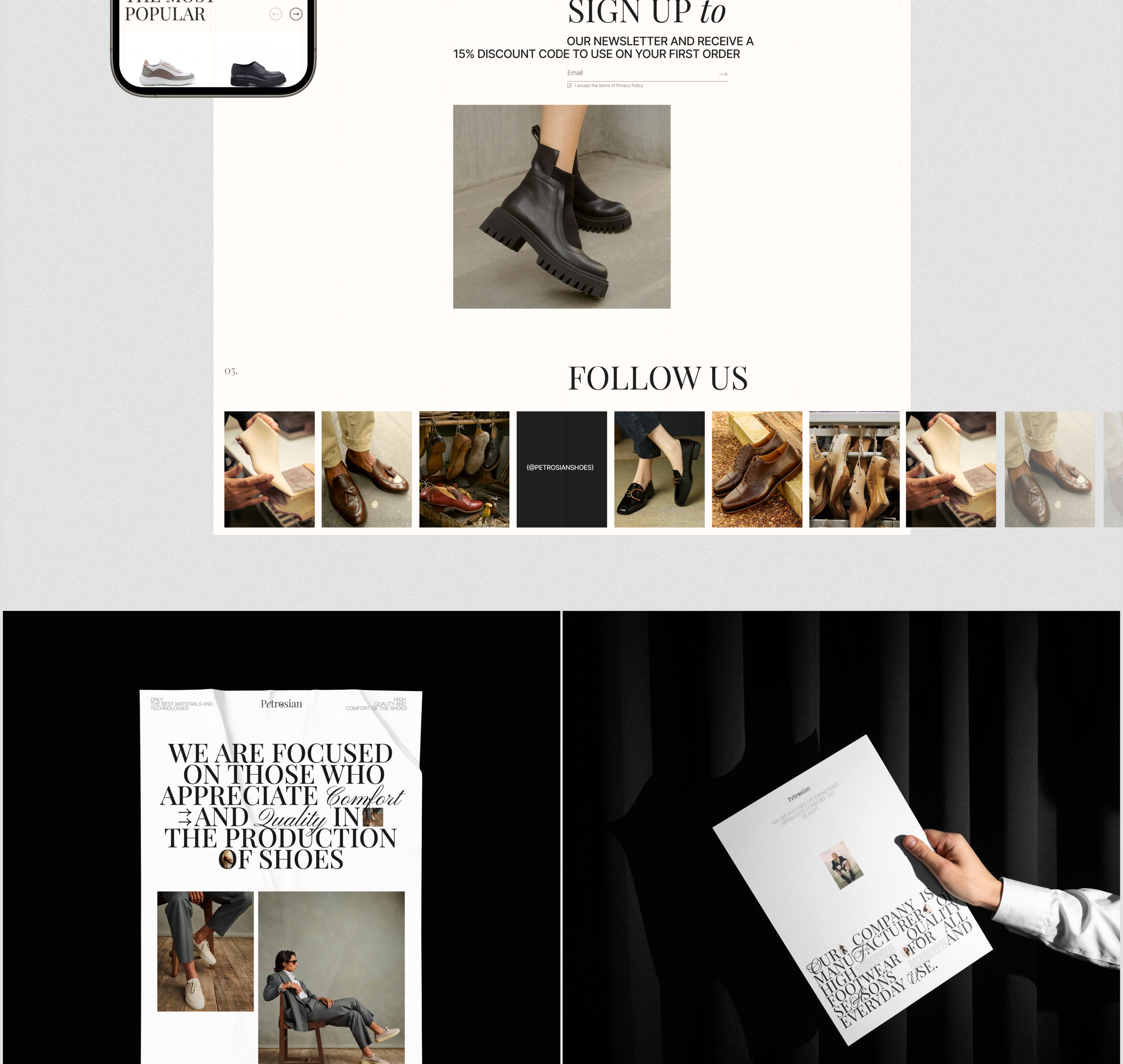 Petrosian Handmade | E-commerce redesign — Изображение №4 — Интерфейсы, Брендинг на Dprofile