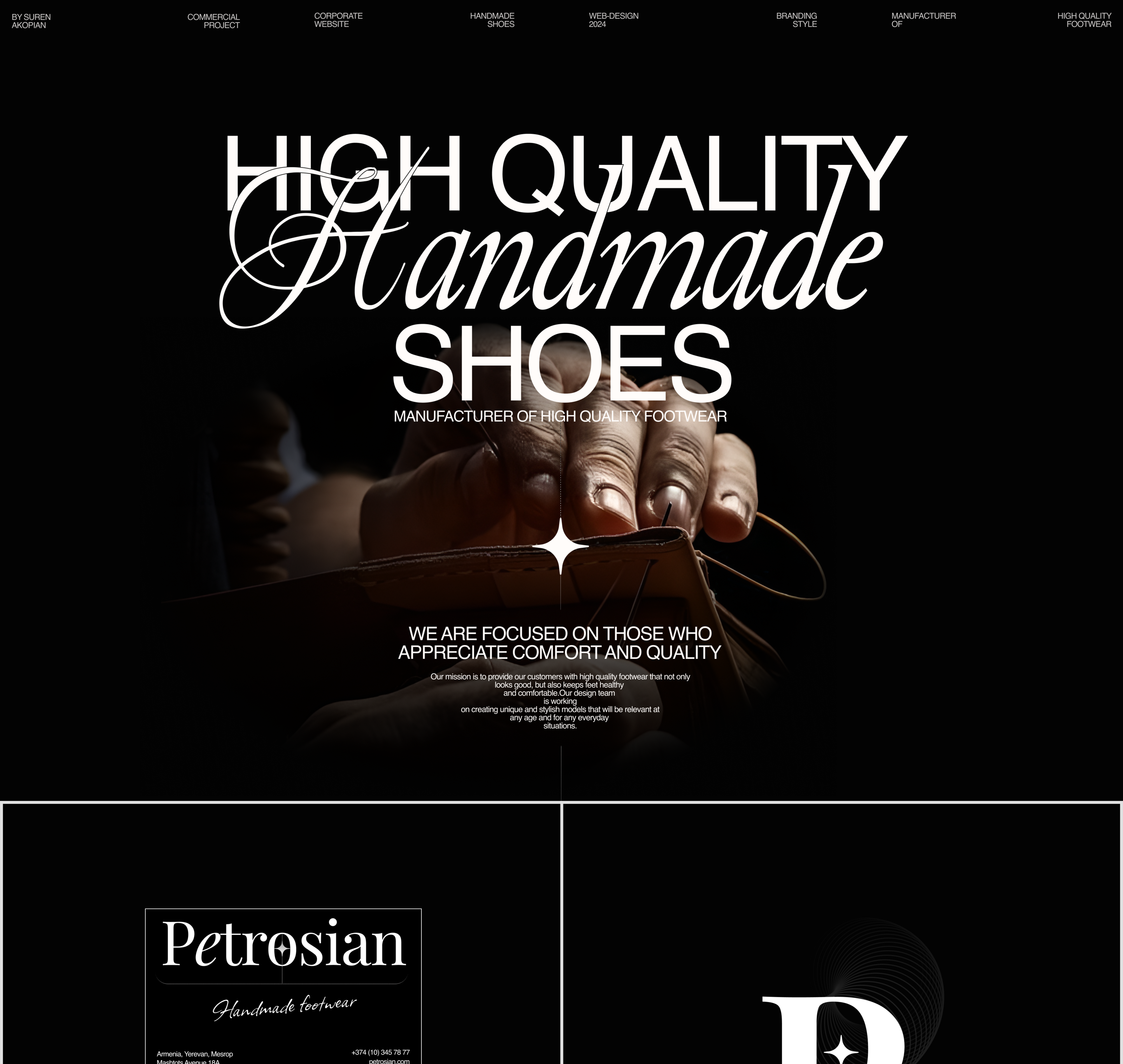 Petrosian Handmade | E-commerce redesign — Изображение №1 — Интерфейсы, Брендинг на Dprofile