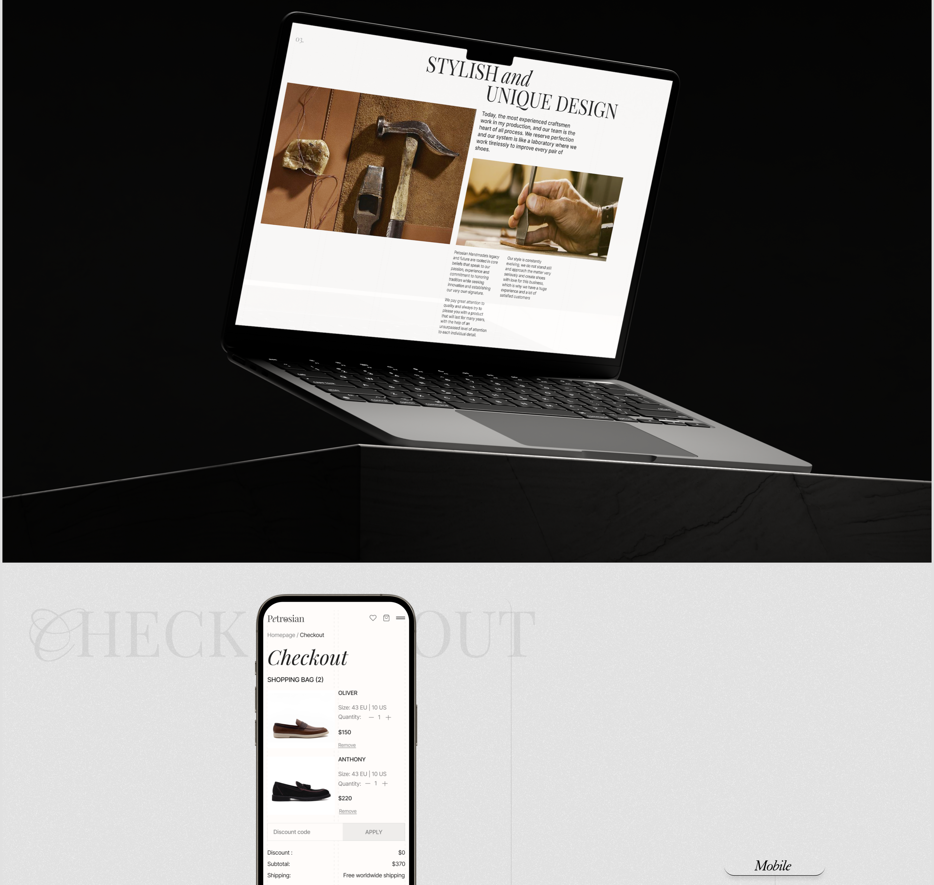 Petrosian Handmade | E-commerce redesign — Изображение №15 — Интерфейсы, Брендинг на Dprofile