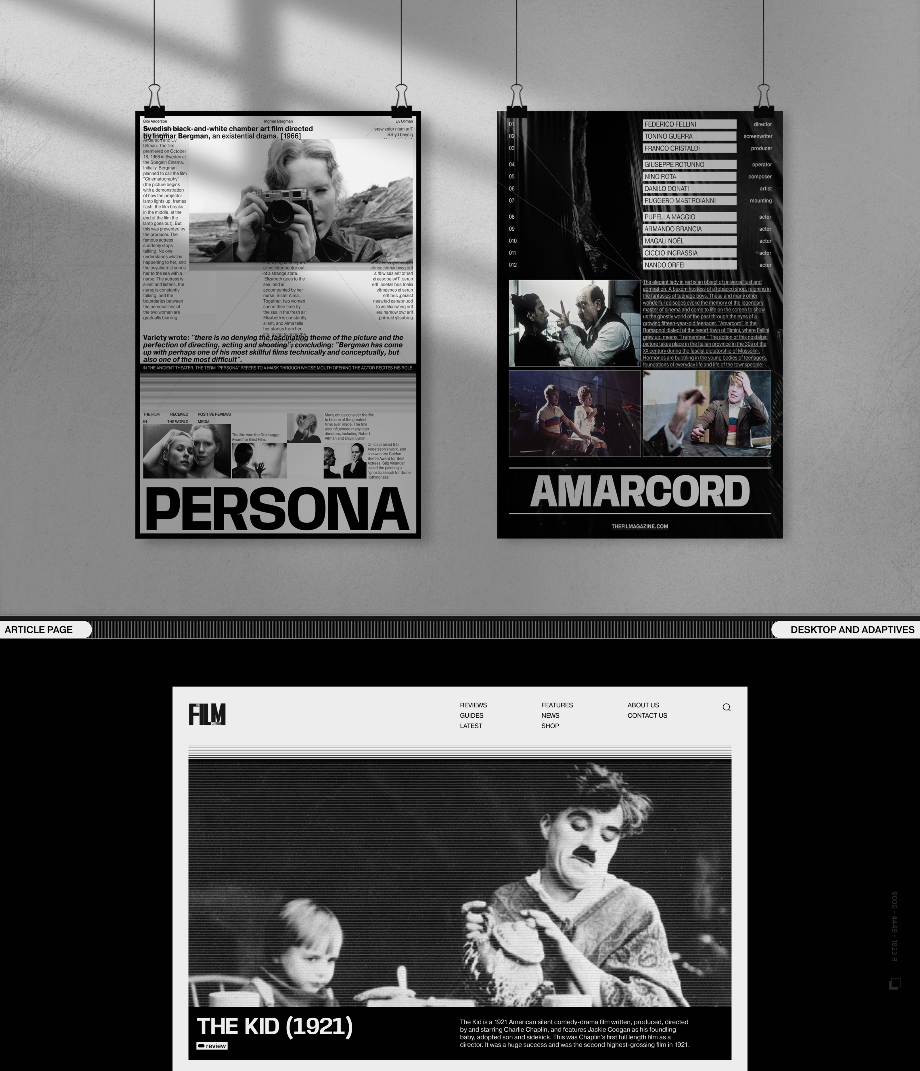 The Film Magazine | News Website — Изображение №11 — Интерфейсы, Брендинг на Dprofile