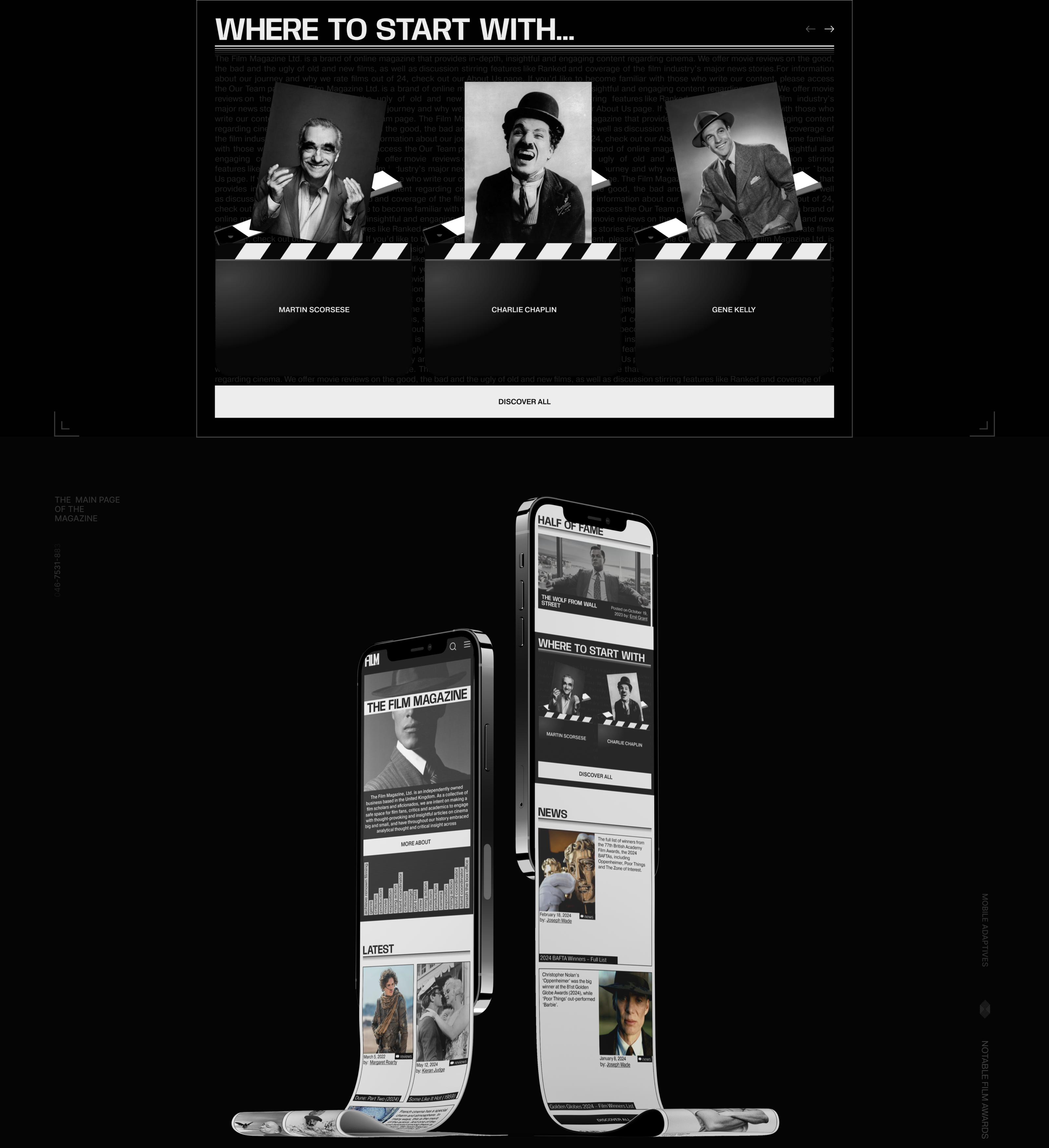 The Film Magazine | News Website — Изображение №4 — Интерфейсы, Брендинг на Dprofile
