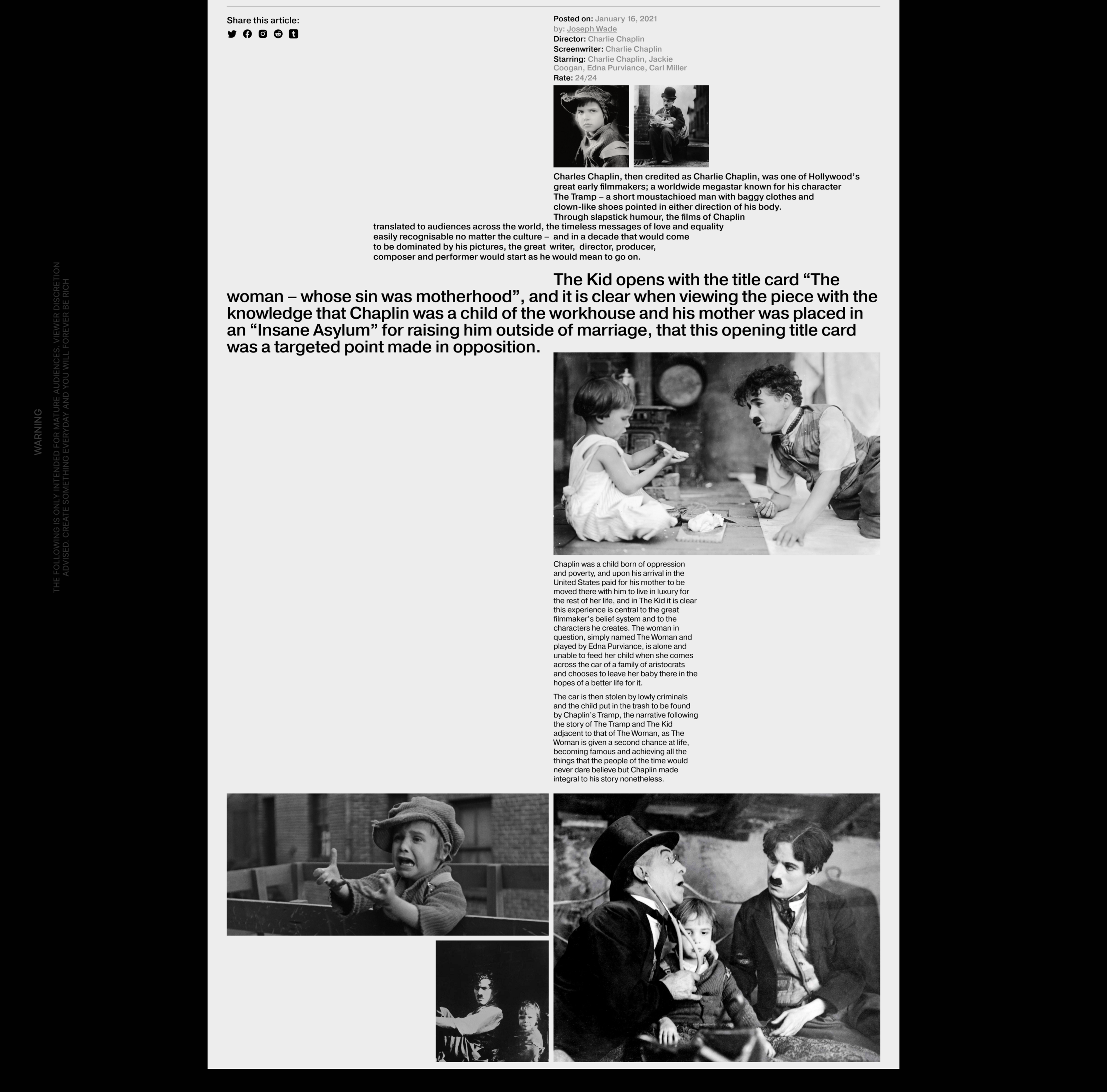 The Film Magazine | News Website — Изображение №12 — Интерфейсы, Брендинг на Dprofile