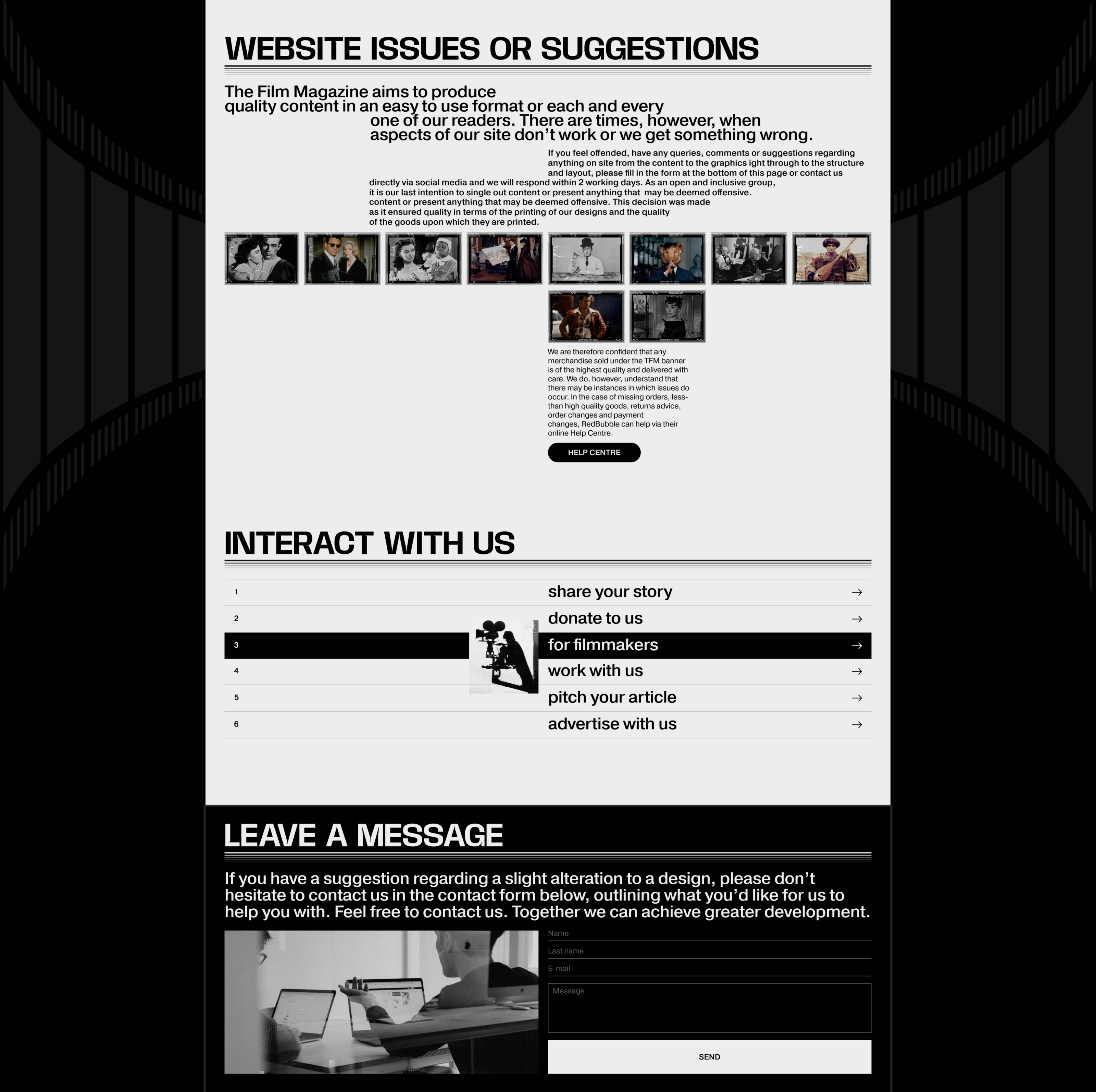 The Film Magazine | News Website — Изображение №19 — Интерфейсы, Брендинг на Dprofile