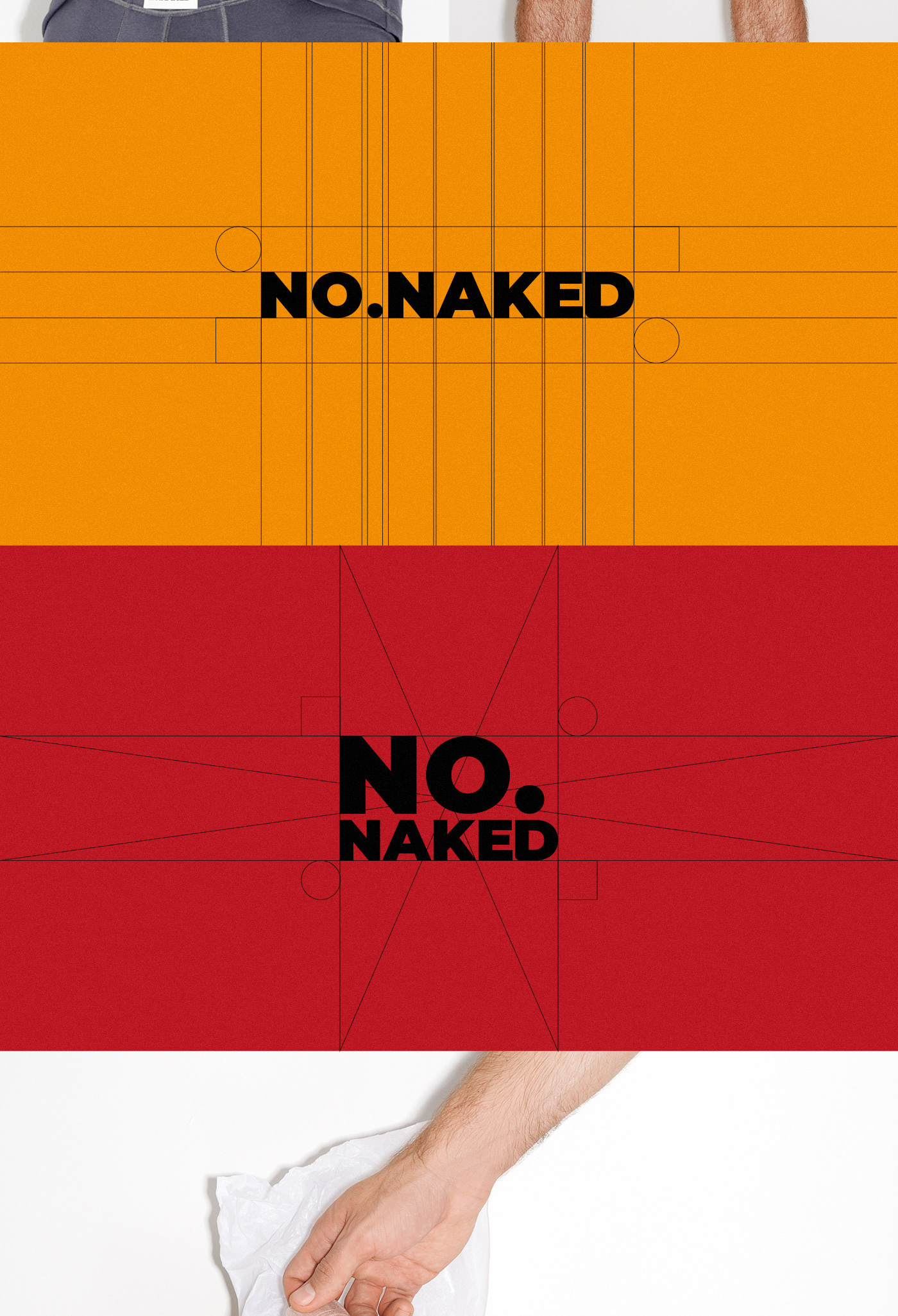 NO NAKED underwear brand idenity — Изображение №4 — Брендинг на Dprofile
