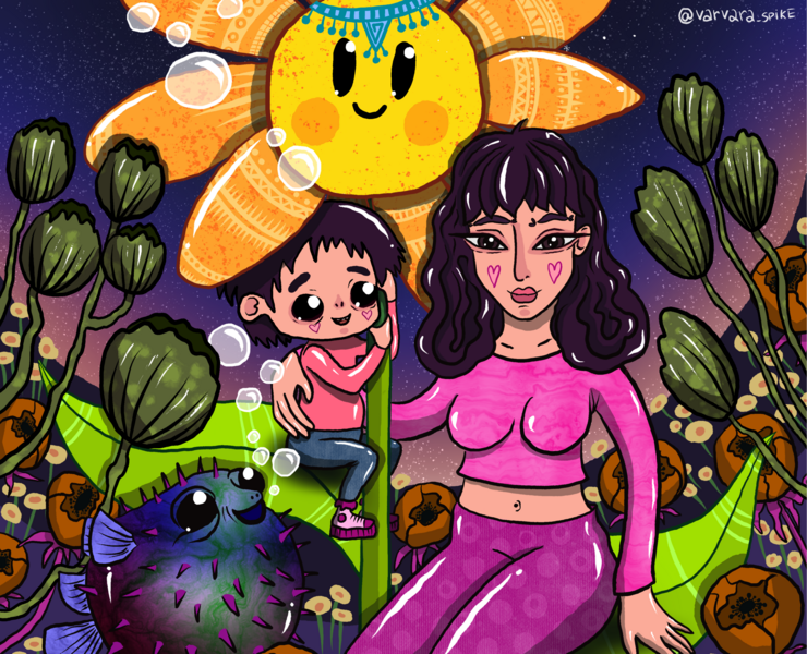 MOTHER’S  LOVE — Иллюстрация, Графика на Dprofile