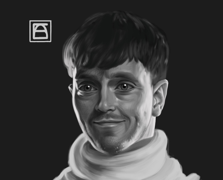 Портрет Арсения Попова — Иллюстрация на Dprofile