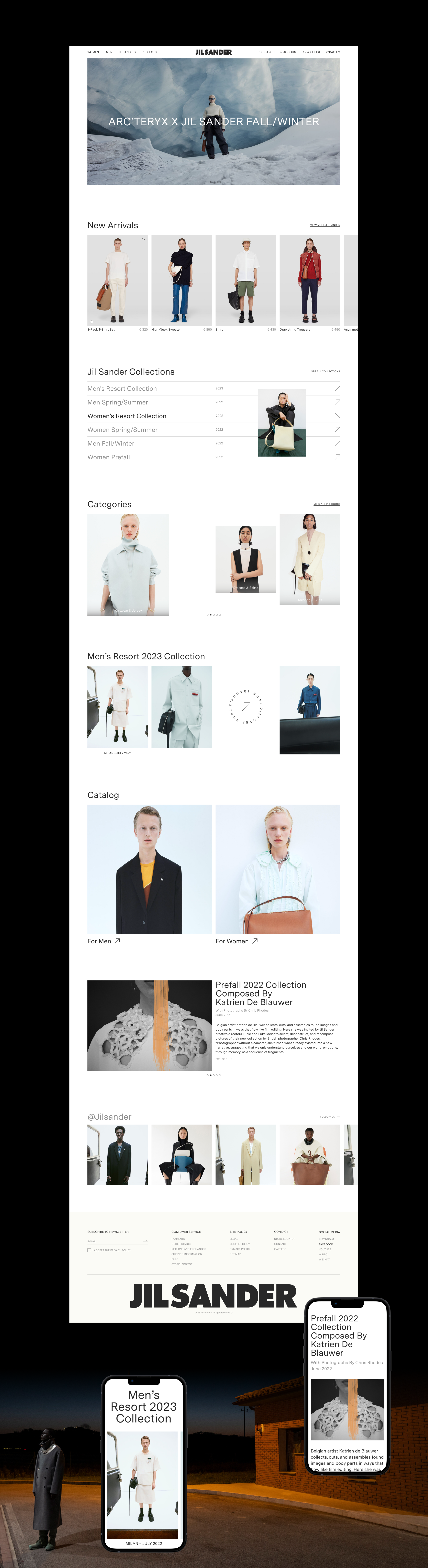 JIL SANDER |E-commerce Redesign — Изображение №5 — Брендинг, Интерфейсы на Dprofile