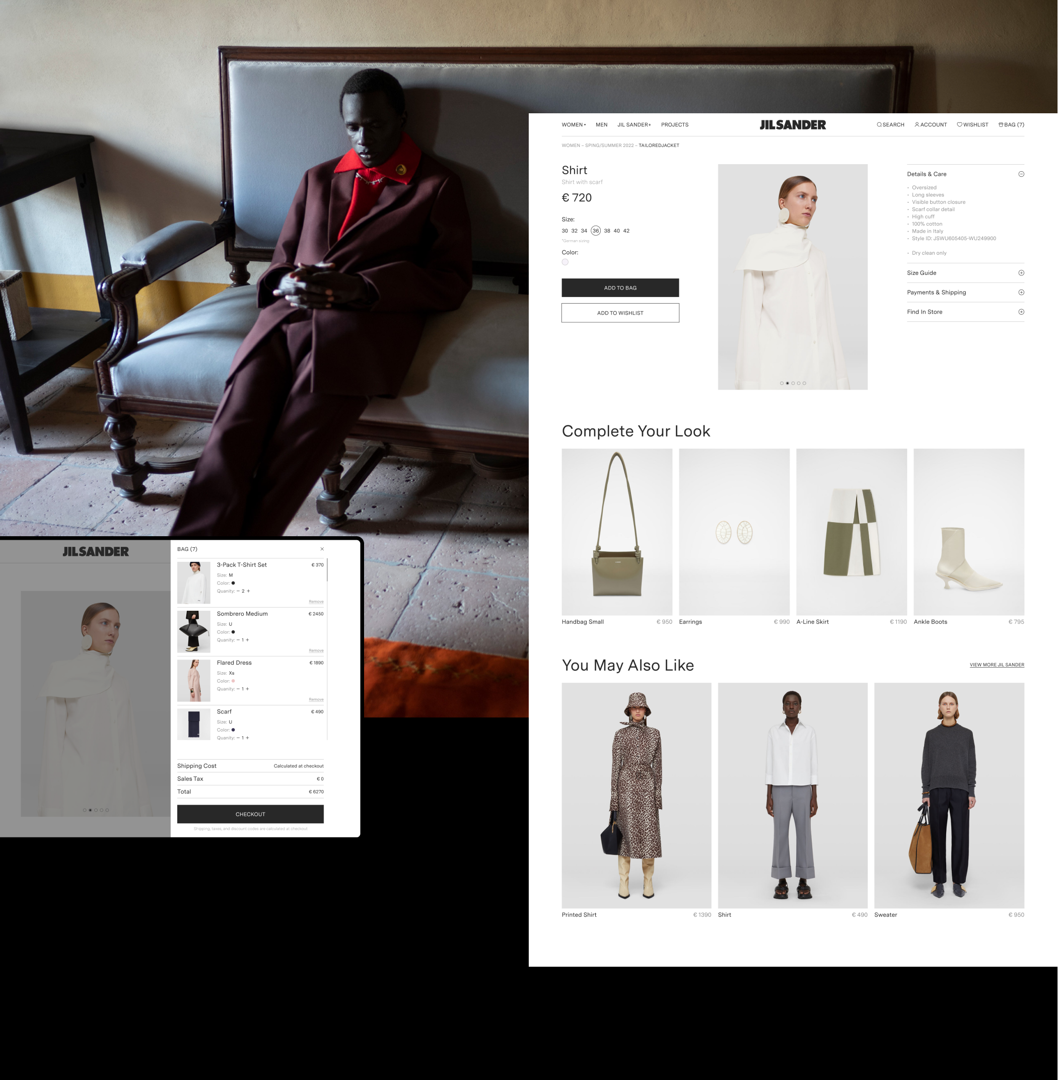 JIL SANDER |E-commerce Redesign — Изображение №9 — Брендинг, Интерфейсы на Dprofile