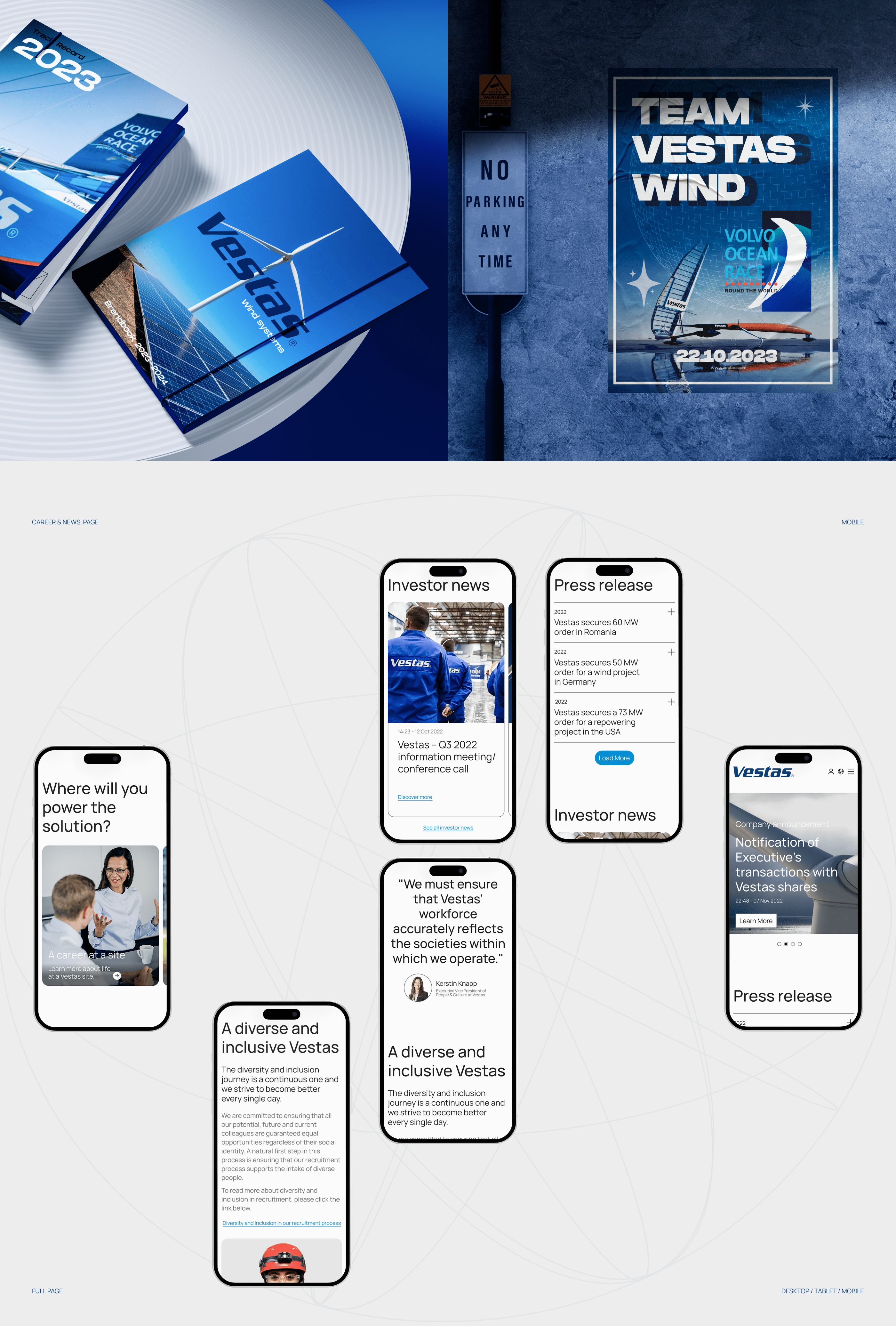 VESTAS | Corporate Redesign Concept — Изображение №8 — Графика, Интерфейсы на Dprofile