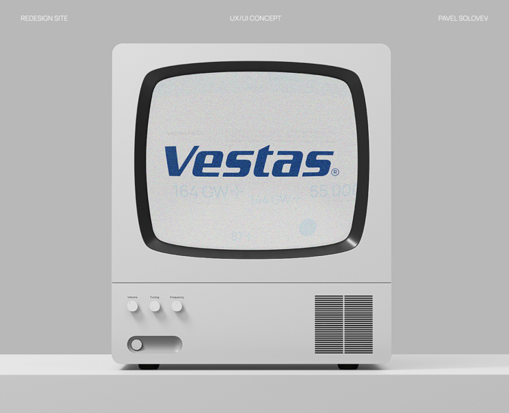 VESTAS | Corporate Redesign Concept — Интерфейсы, Графика на Dprofile