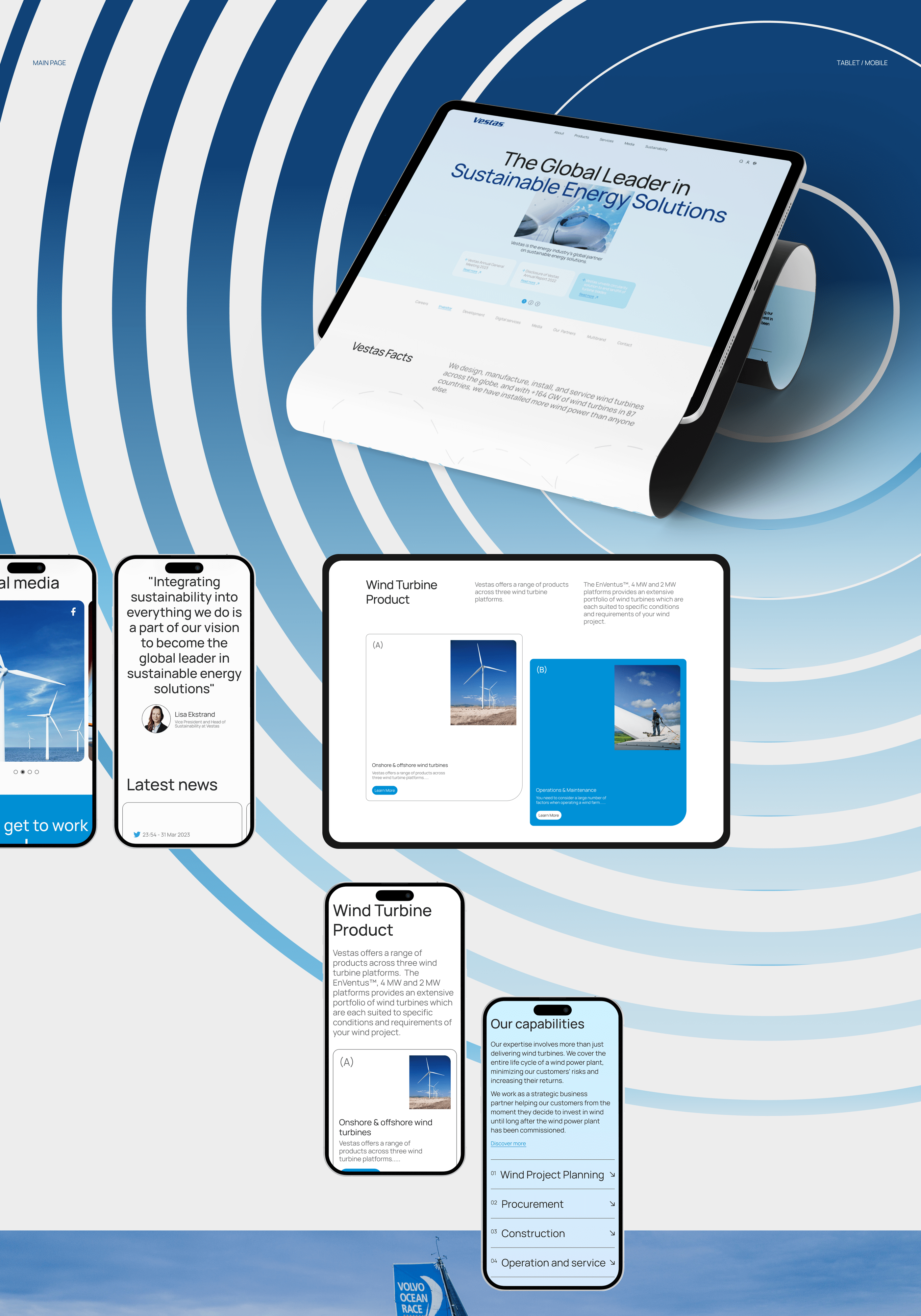 VESTAS | Corporate Redesign Concept — Изображение №4 — Графика, Интерфейсы на Dprofile