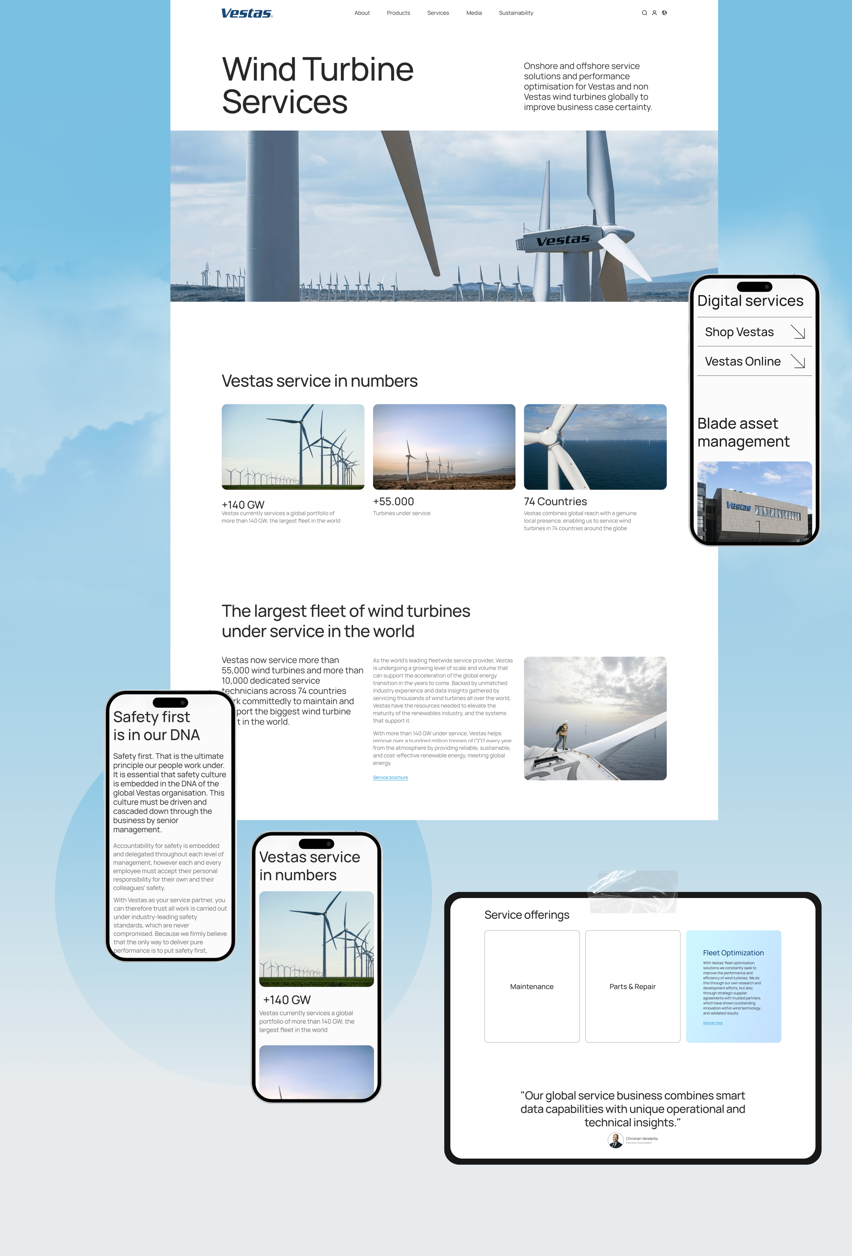 VESTAS | Corporate Redesign Concept — Изображение №7 — Графика, Интерфейсы на Dprofile