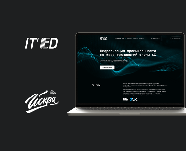 ITED, сайт для IT-компании на Dprofile