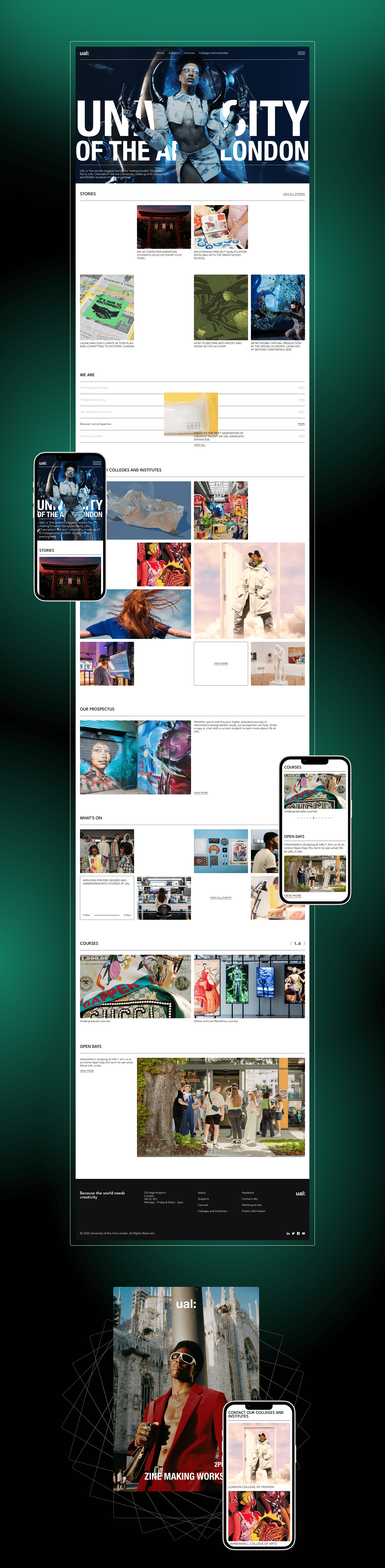 Corporate website | University Of The Arts London — Изображение №2 — Интерфейсы, Брендинг на Dprofile