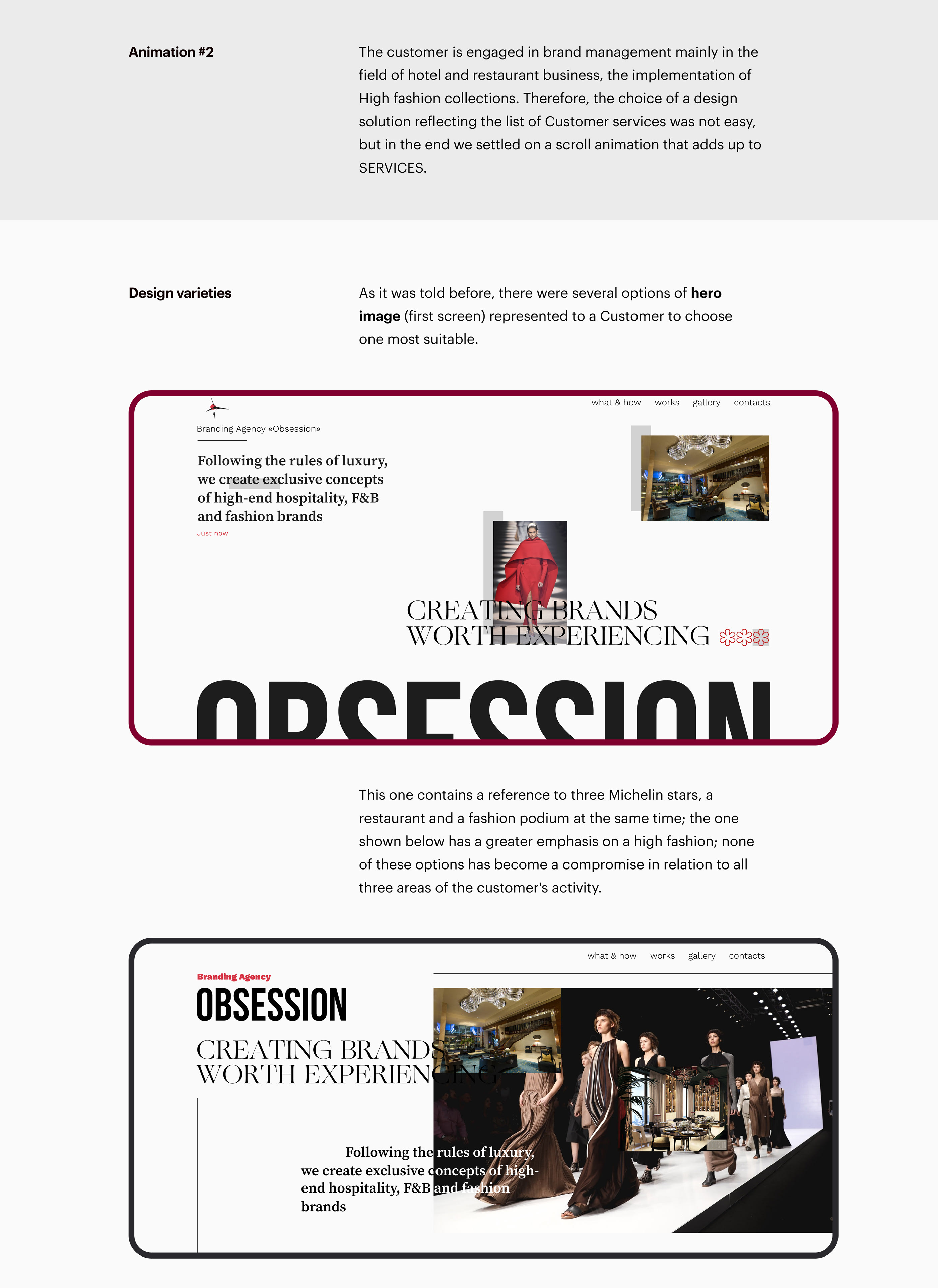 The Obsession Agency website — Изображение №4 — Анимация, Интерфейсы на Dprofile