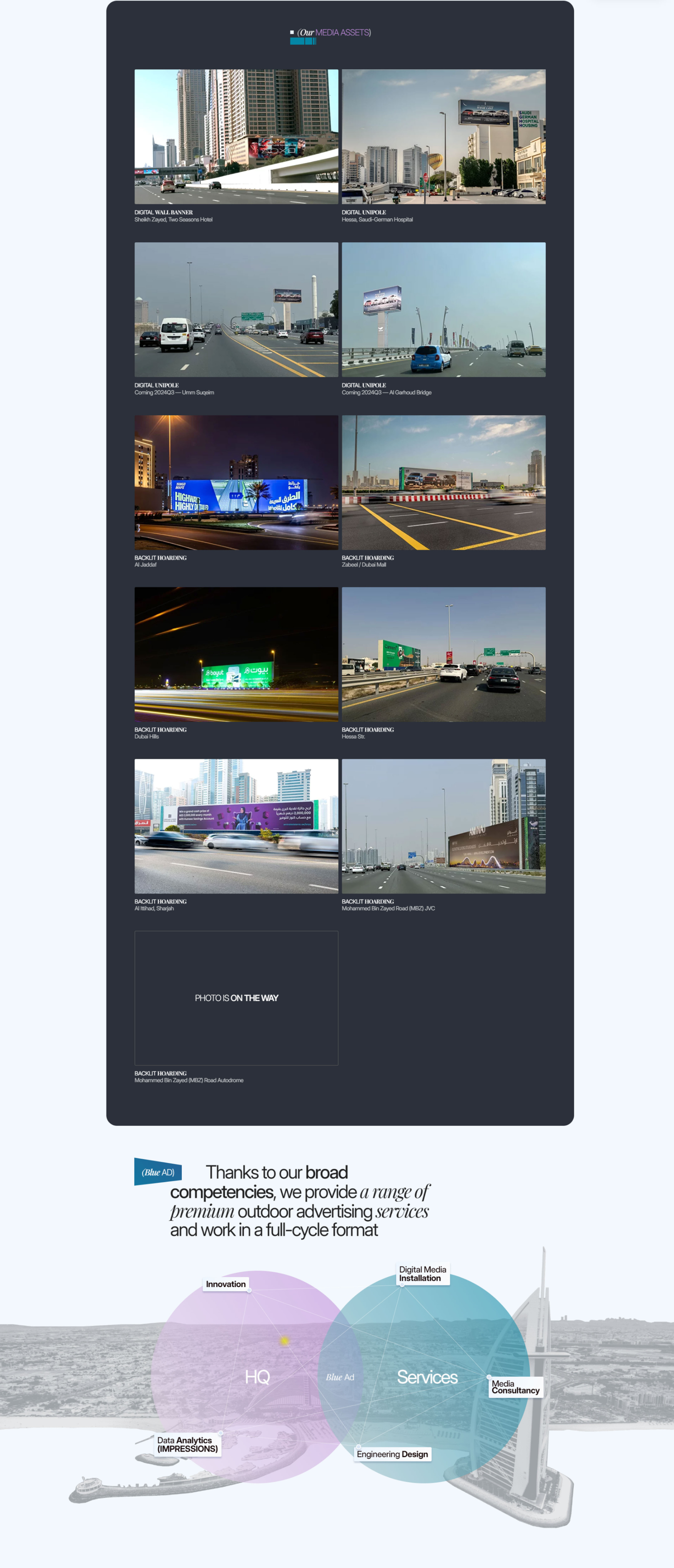 Blue Ad Advertising Agency — Изображение №6 — Интерфейсы, Анимация на Dprofile