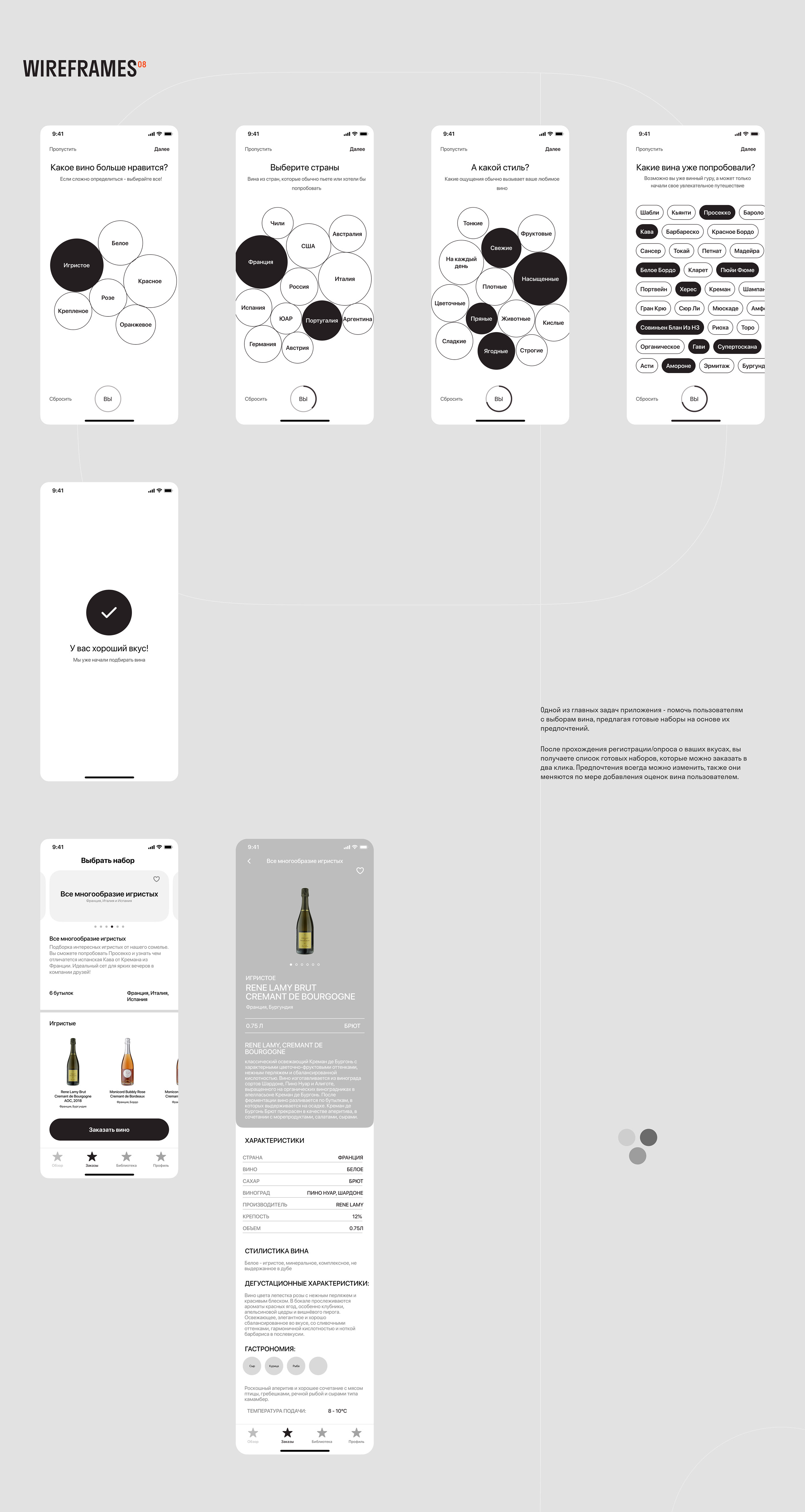 Wiwine App — Изображение №9 — Интерфейсы, Брендинг, Графика на Dprofile