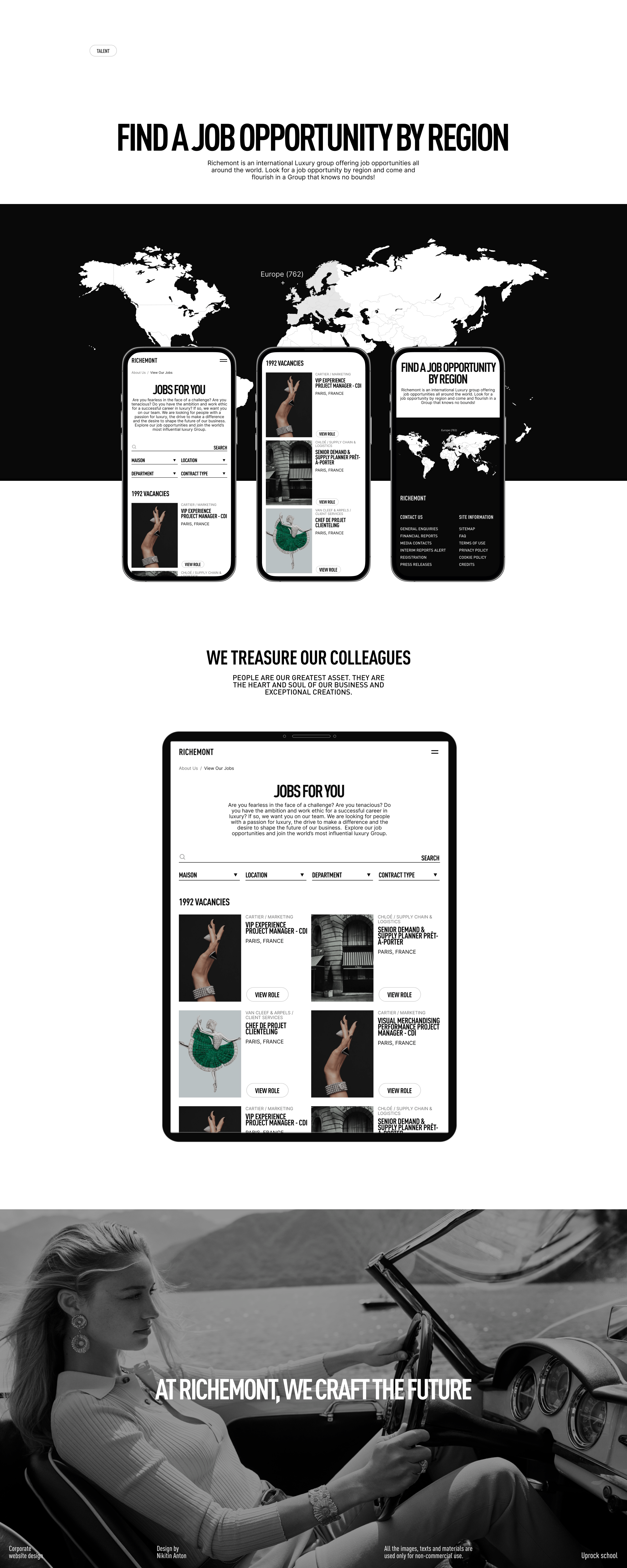 Richemont — corporate website — Изображение №4 — Интерфейсы, Брендинг, Графика на Dprofile