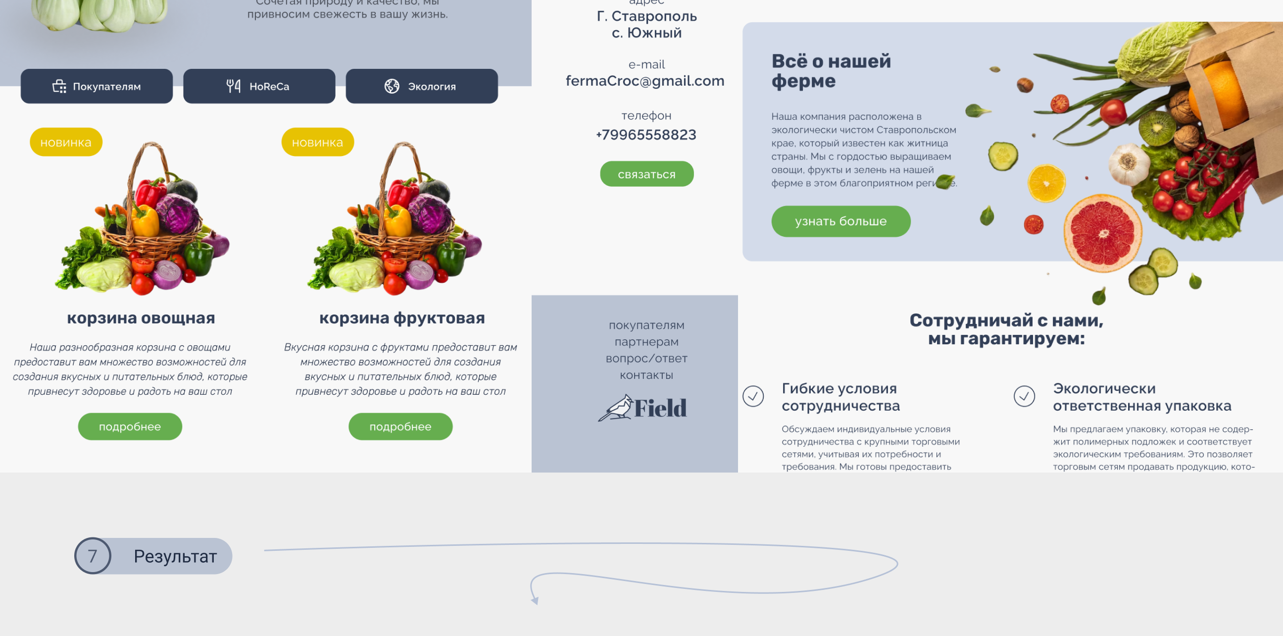 онлайн магазин эко-продуктов. — Изображение №6 — Интерфейсы, Маркетинг на Dprofile