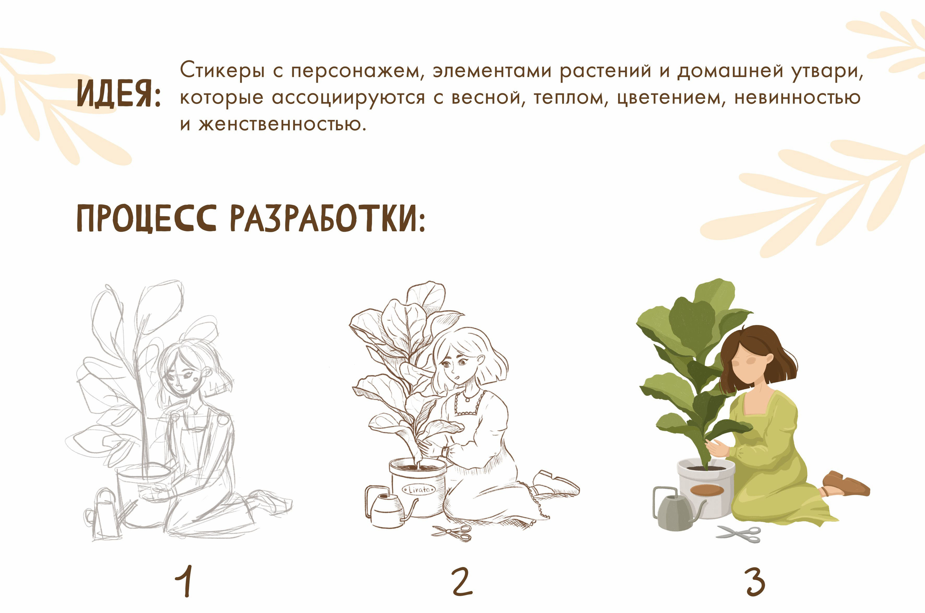 Стикеры Весенние / Stickers / Stickerpack / Стикерпак — Изображение №3 — Иллюстрация на Dprofile