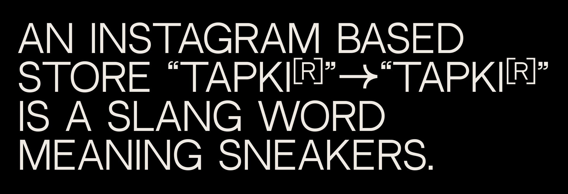 Tapki. Sneakers Store — Изображение №2 — Брендинг, Графика на Dprofile