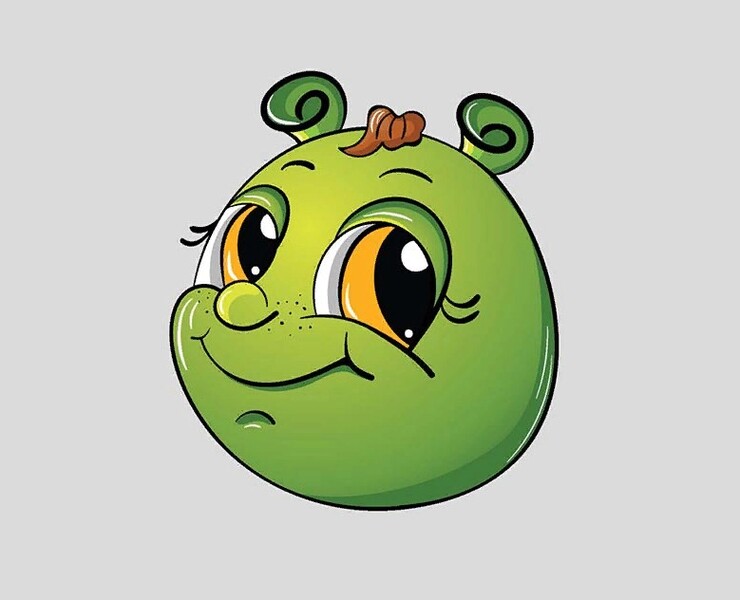 Детская игра "Весёлая гусеница" — Иллюстрация, Графика на Dprofile