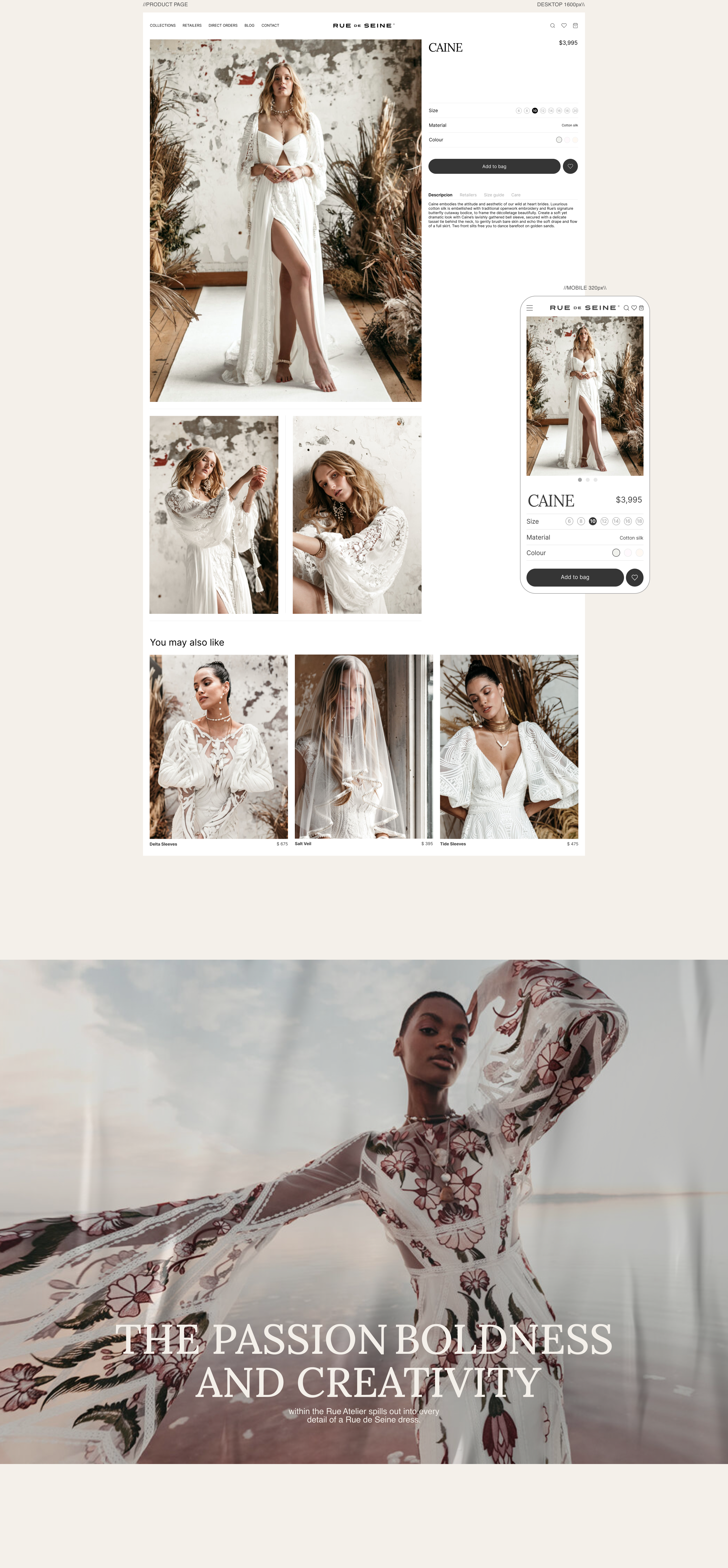 Rue De Seine | Website Redesign Concept — Изображение №6 — Интерфейсы на Dprofile
