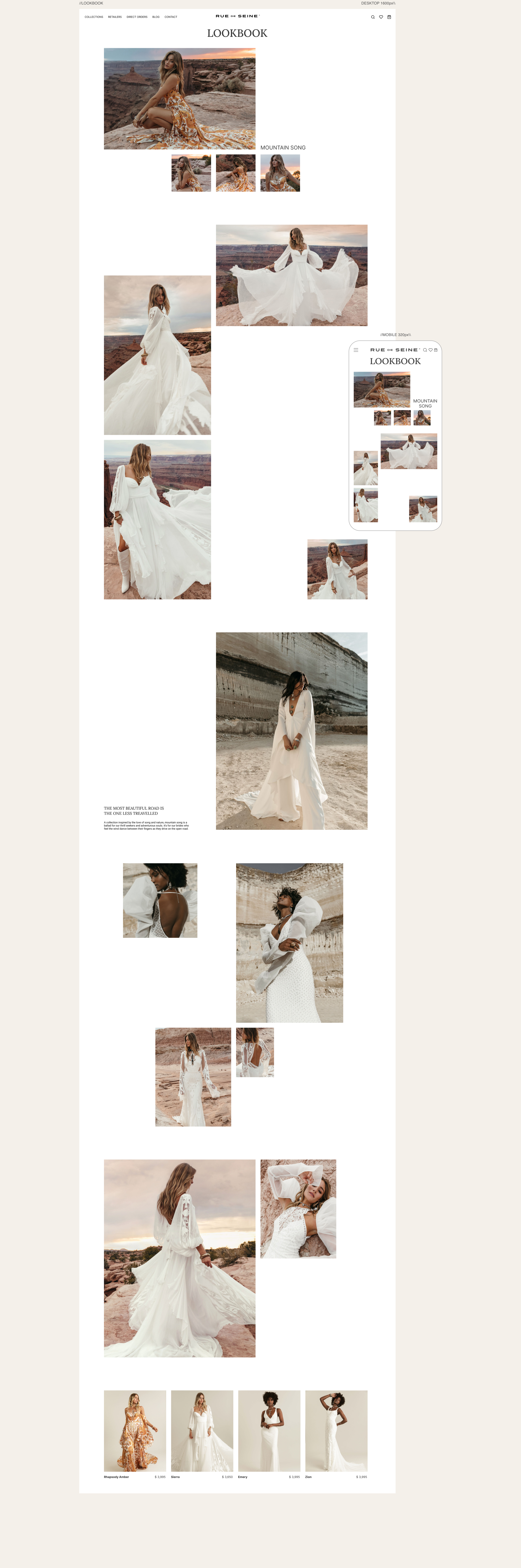 Rue De Seine | Website Redesign Concept — Изображение №7 — Интерфейсы на Dprofile
