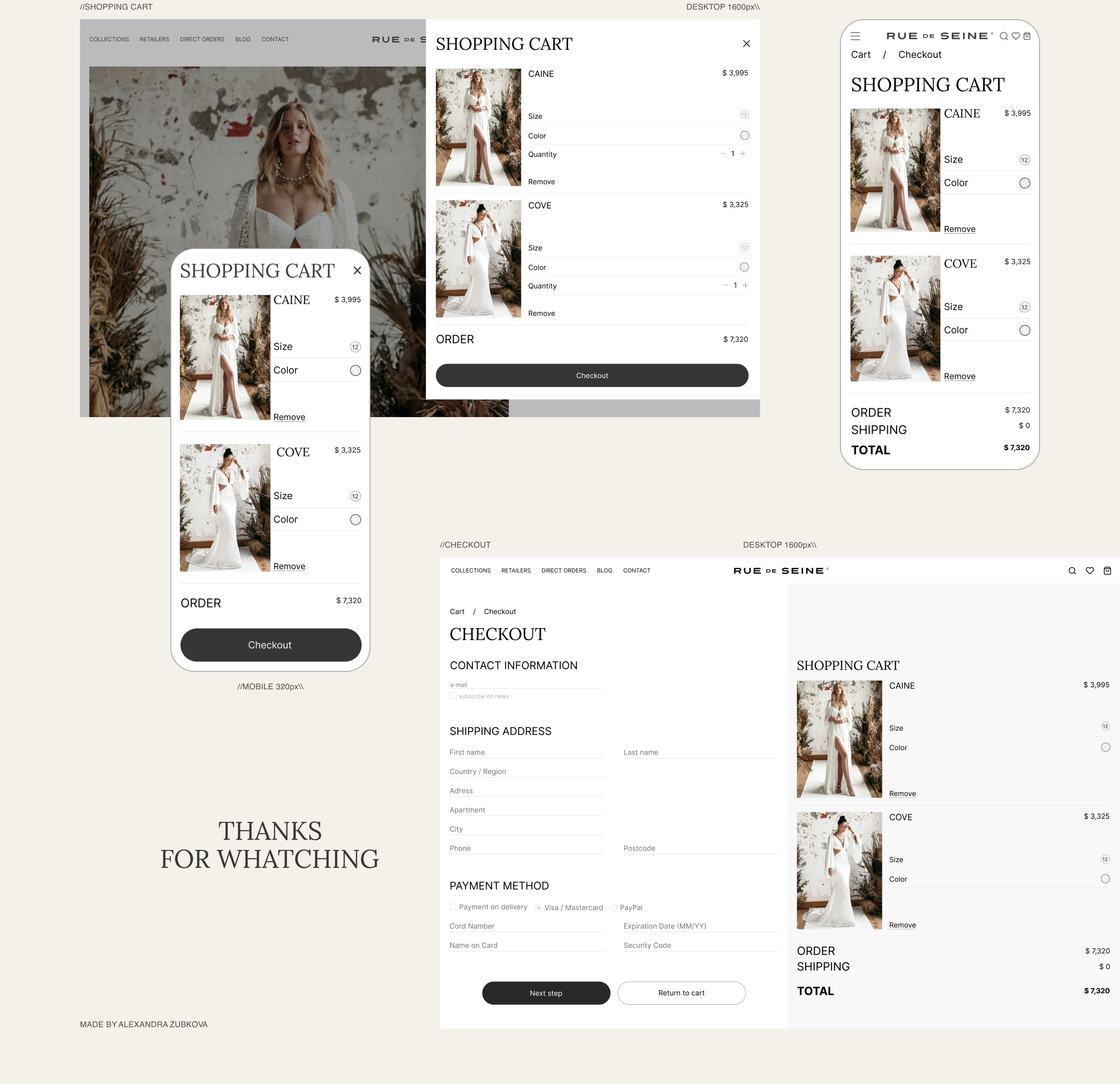 Rue De Seine | Website Redesign Concept — Изображение №8 — Интерфейсы на Dprofile