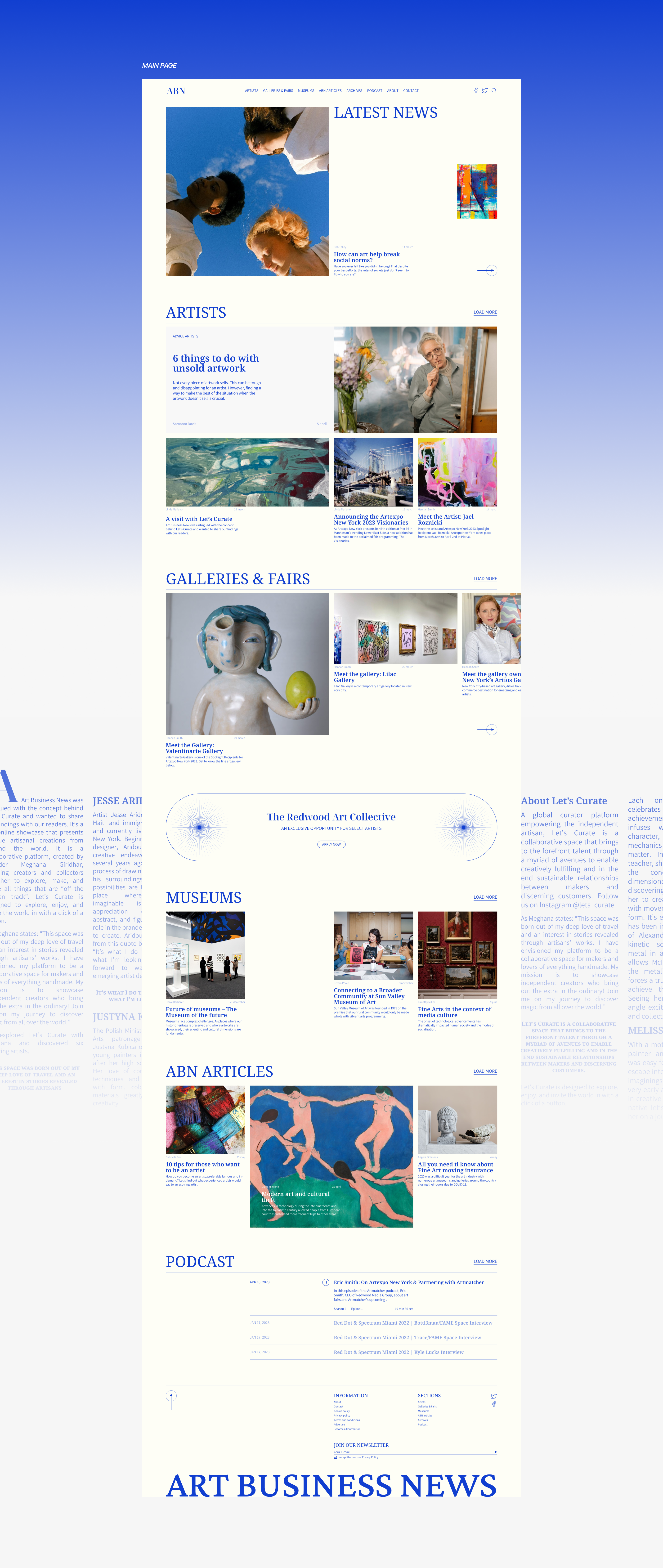 News website redesign concept — Изображение №2 — Интерфейсы на Dprofile