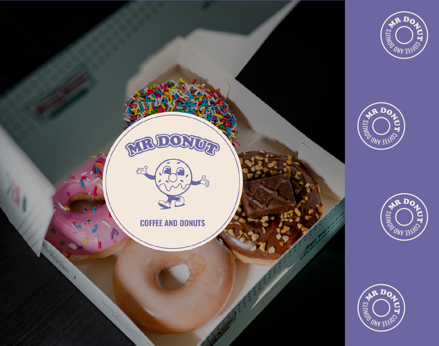 Donut coffee shop | brand identity — Изображение №5 — Брендинг, Графика на Dprofile