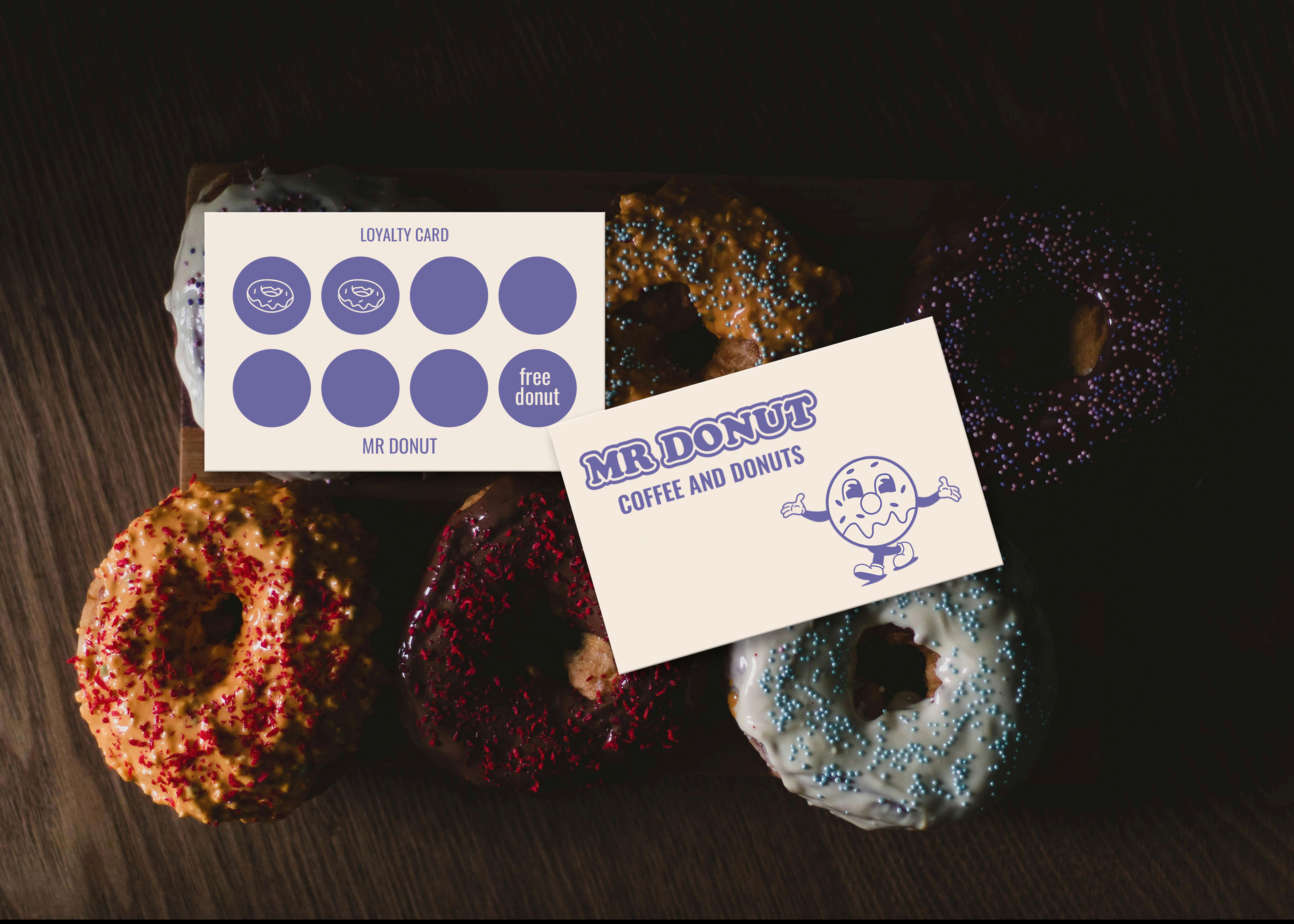 Donut coffee shop | brand identity — Изображение №2 — Брендинг, Графика на Dprofile