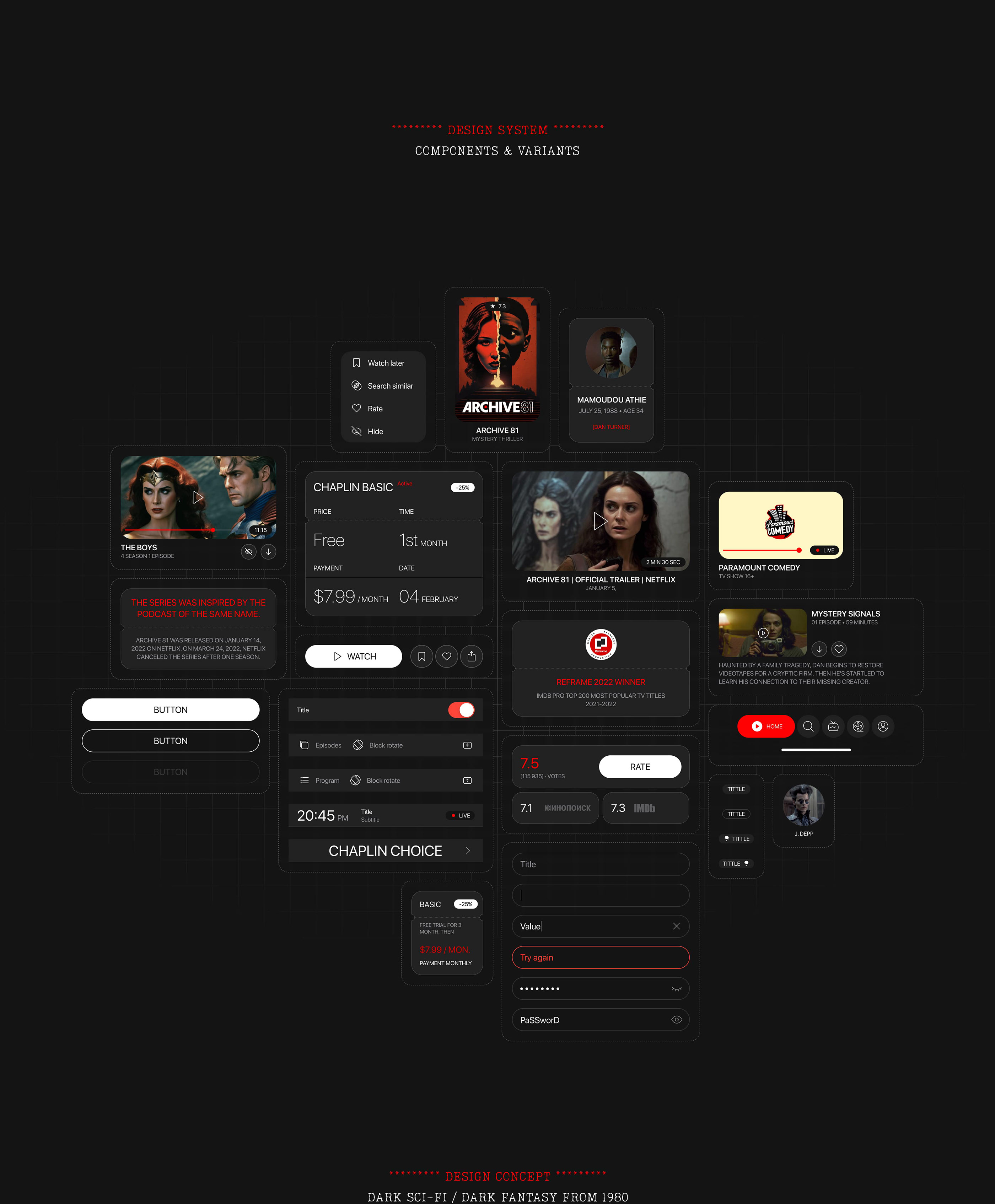 Chaplin — Изображение №5 — Интерфейсы на Dprofile