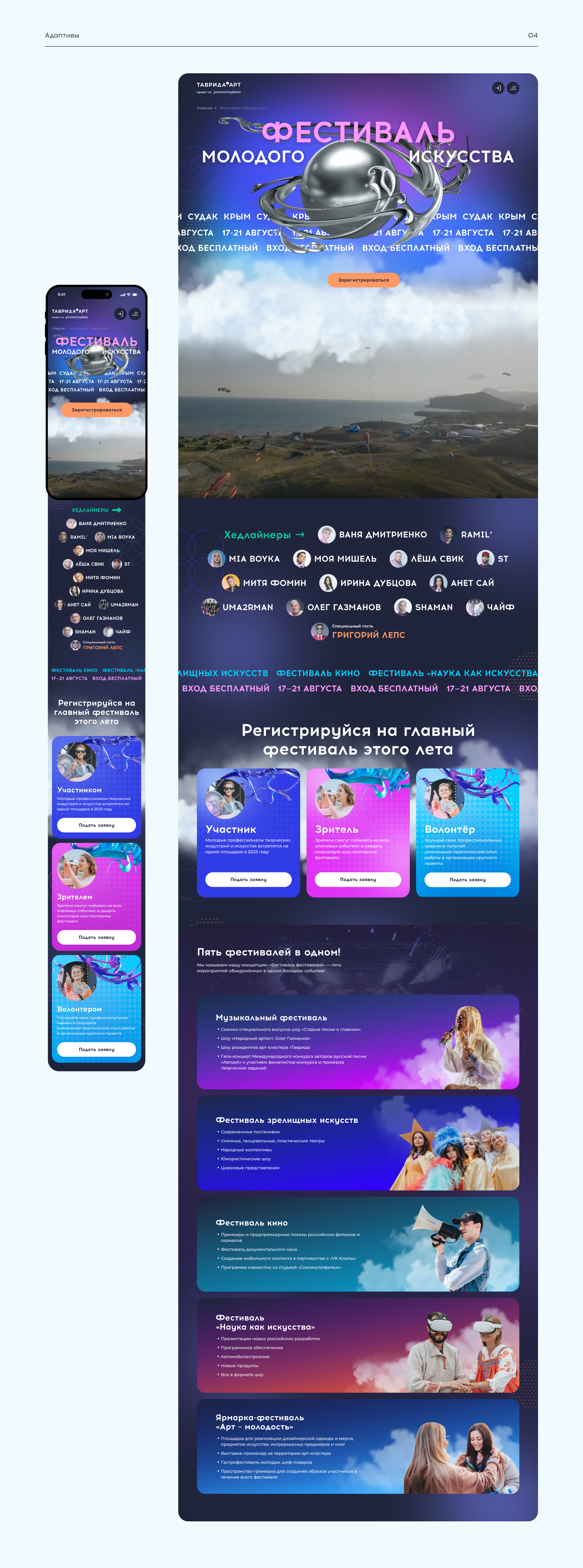 Сайт для экосистемы молодёжного кластера — Изображение №5 — Интерфейсы на Dprofile