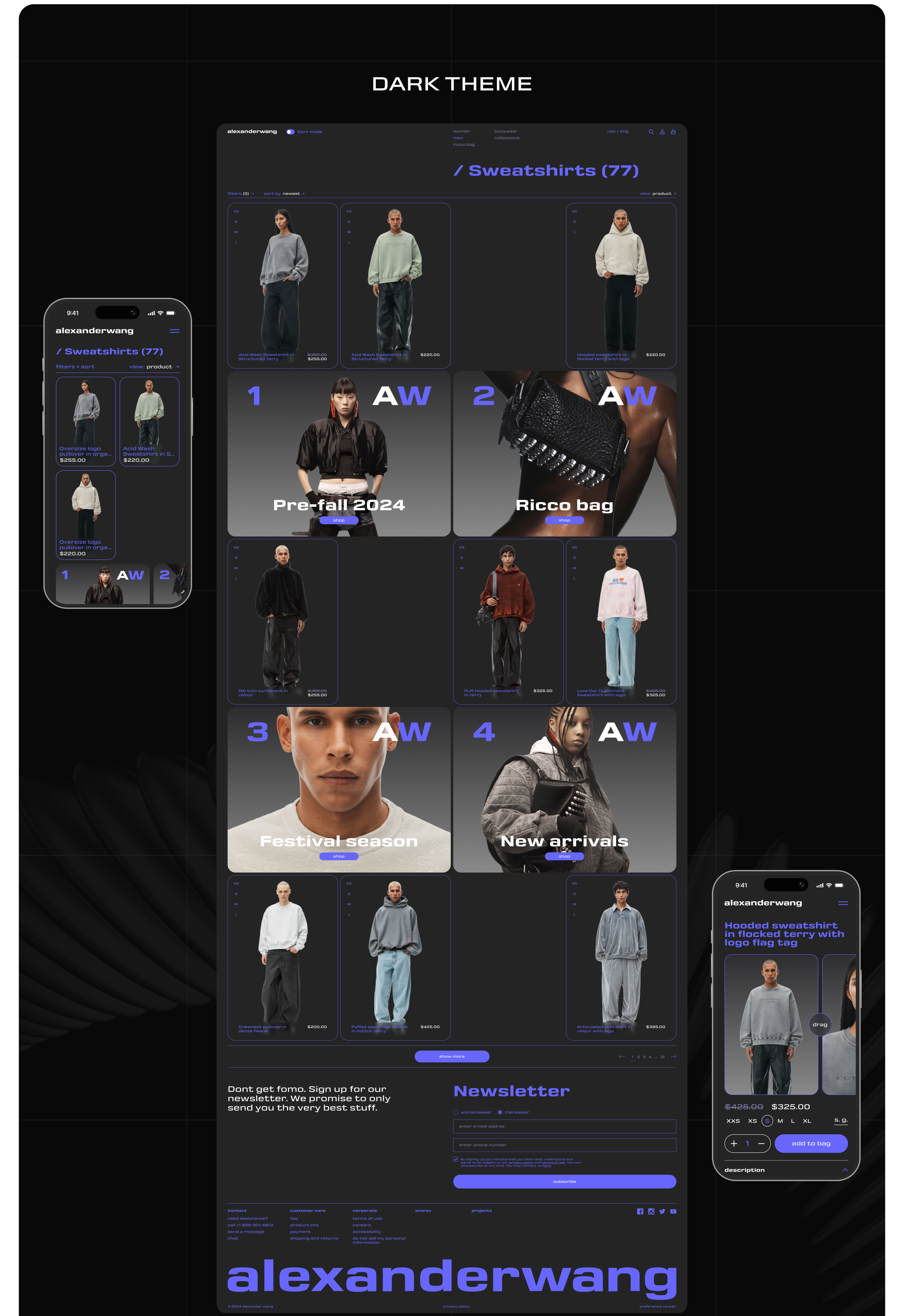 Alexander Wang E-Commerce — Изображение №15 — Интерфейсы на Dprofile