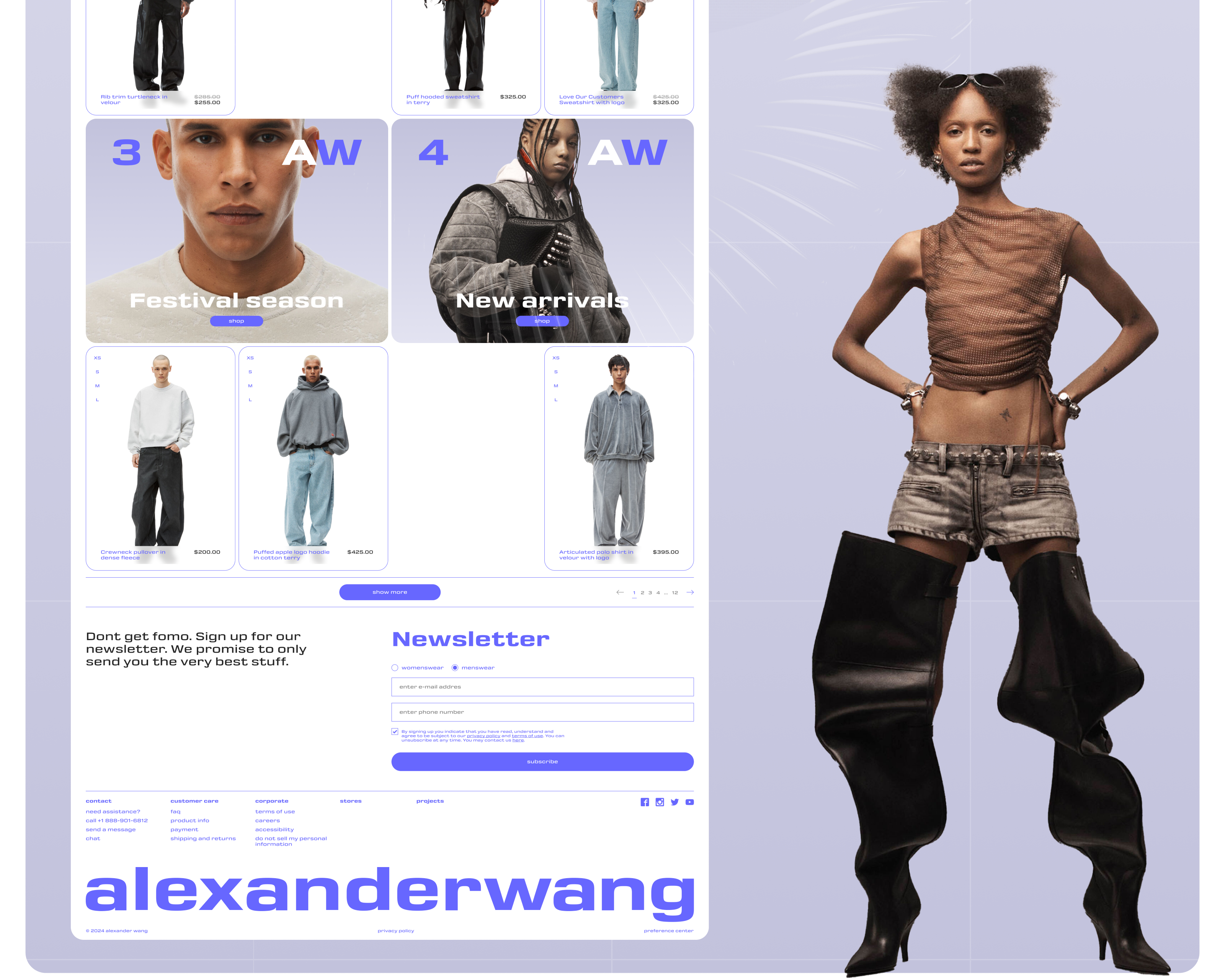 Alexander Wang E-Commerce — Изображение №8 — Интерфейсы на Dprofile