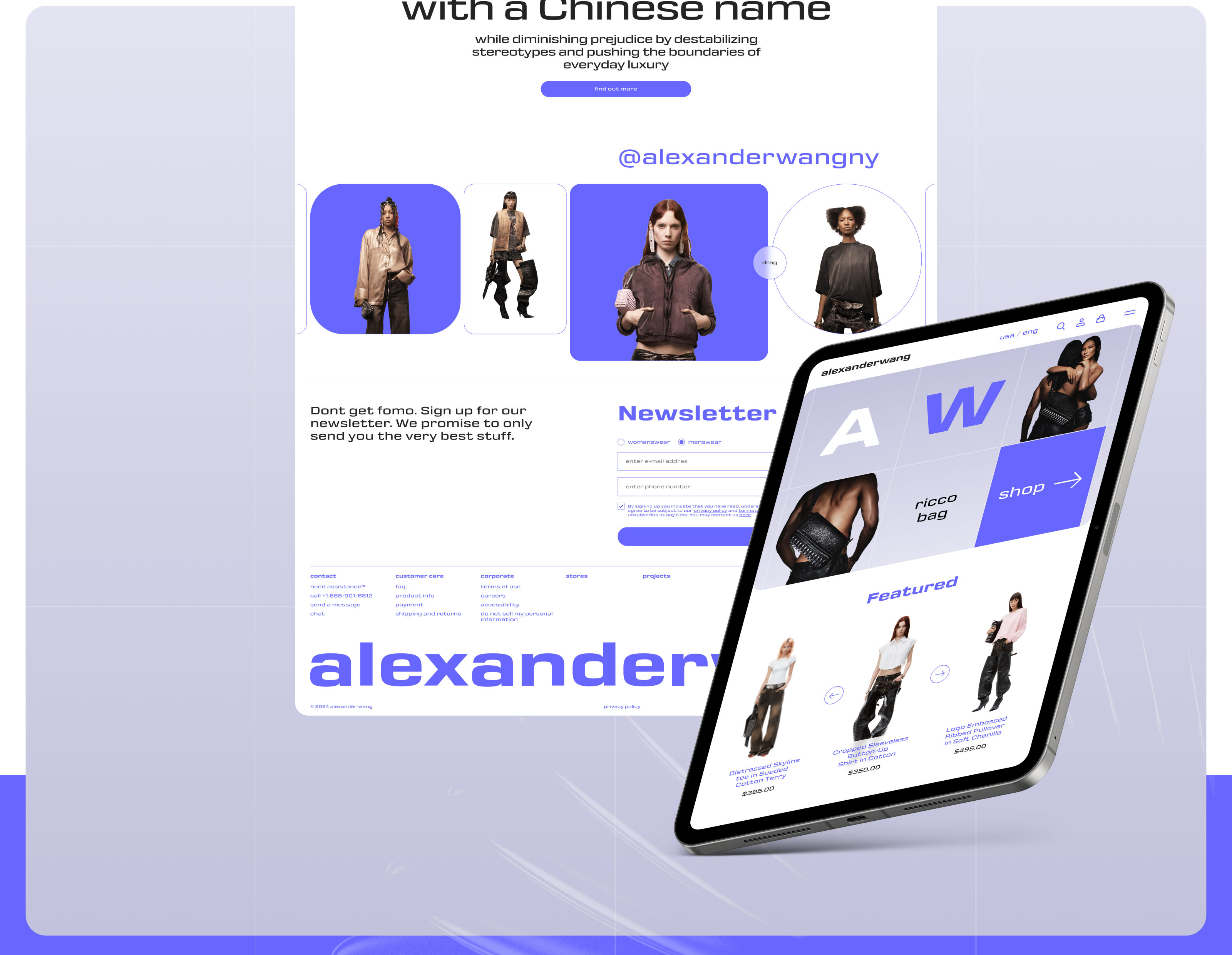 Alexander Wang E-Commerce — Изображение №6 — Интерфейсы на Dprofile