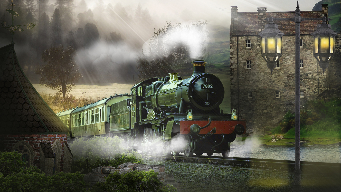 Train. Matte painting — Изображение №3 — Иллюстрация на Dprofile
